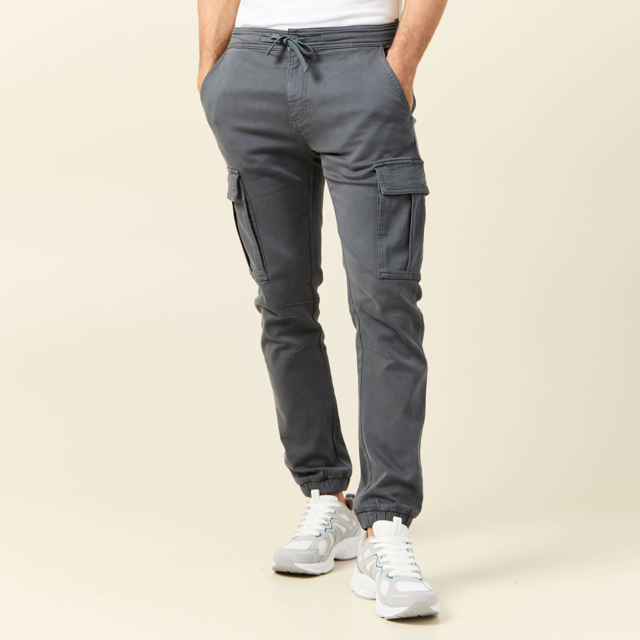 pantalon battle bas resserre vert fonce homme Pantalon battle bas resserré vert foncé homme