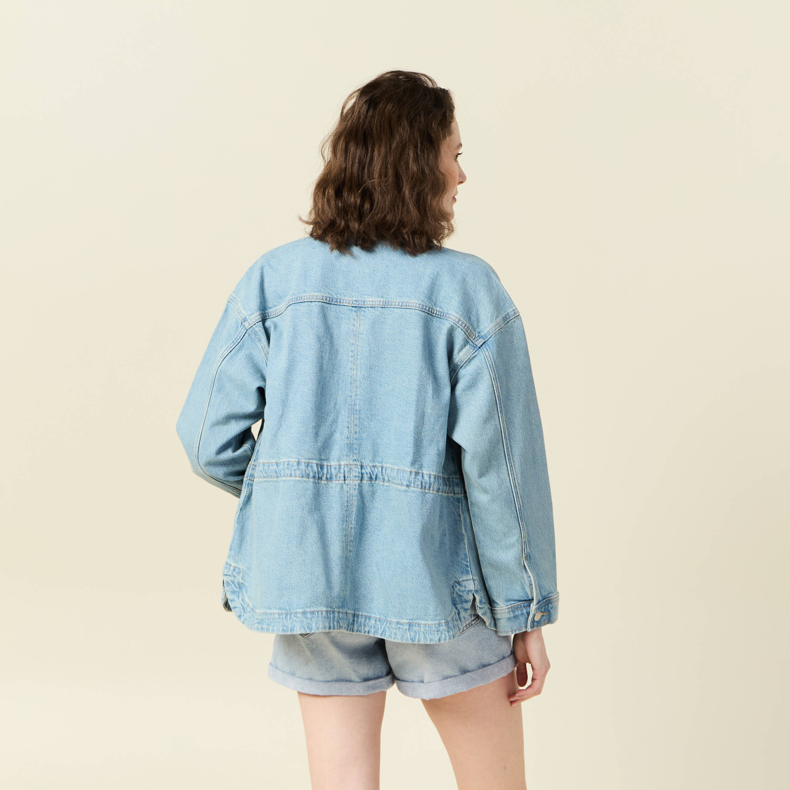 surchemise en jean denim used femme Surchemise en jean denim used femme