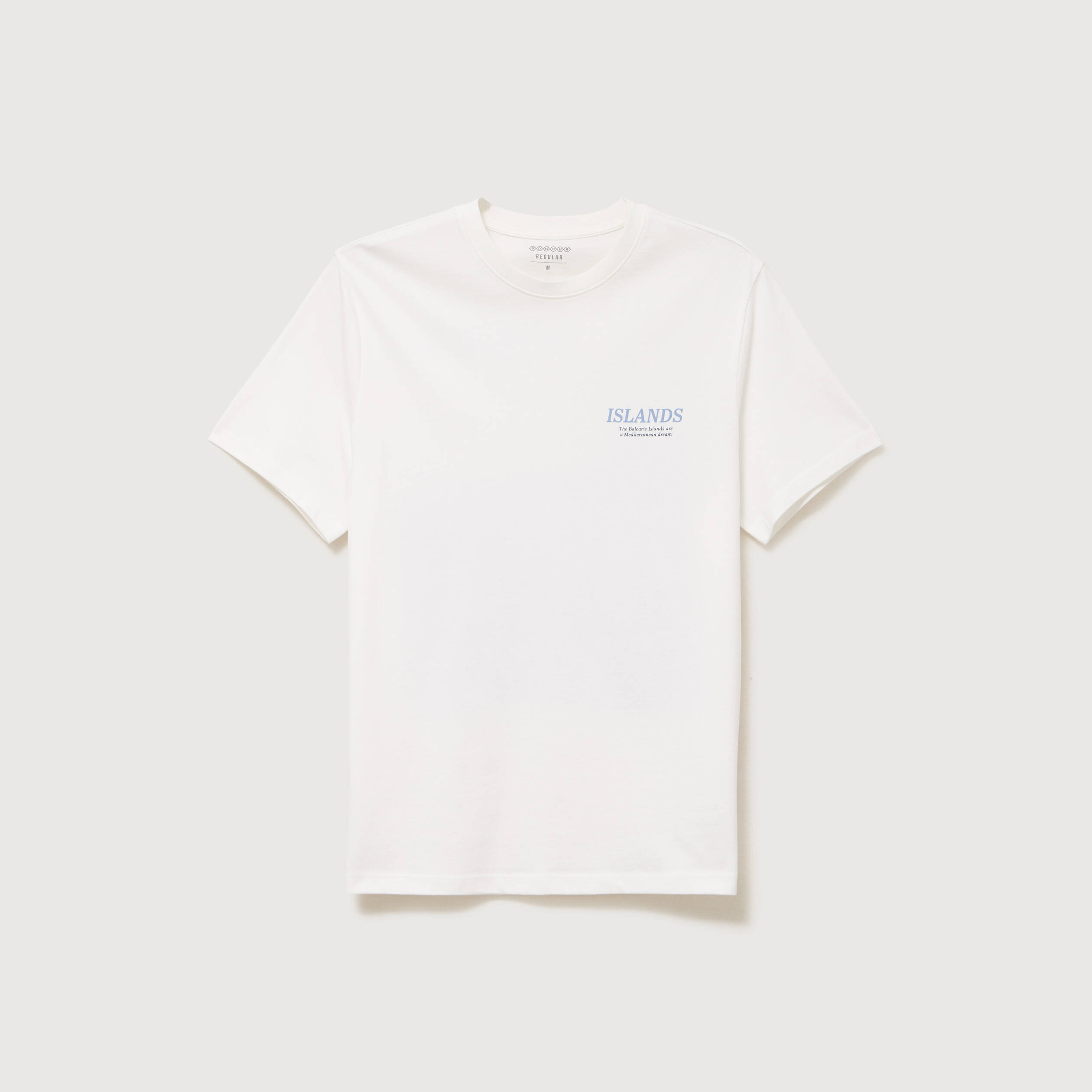 T-shirt en coton ecru homme