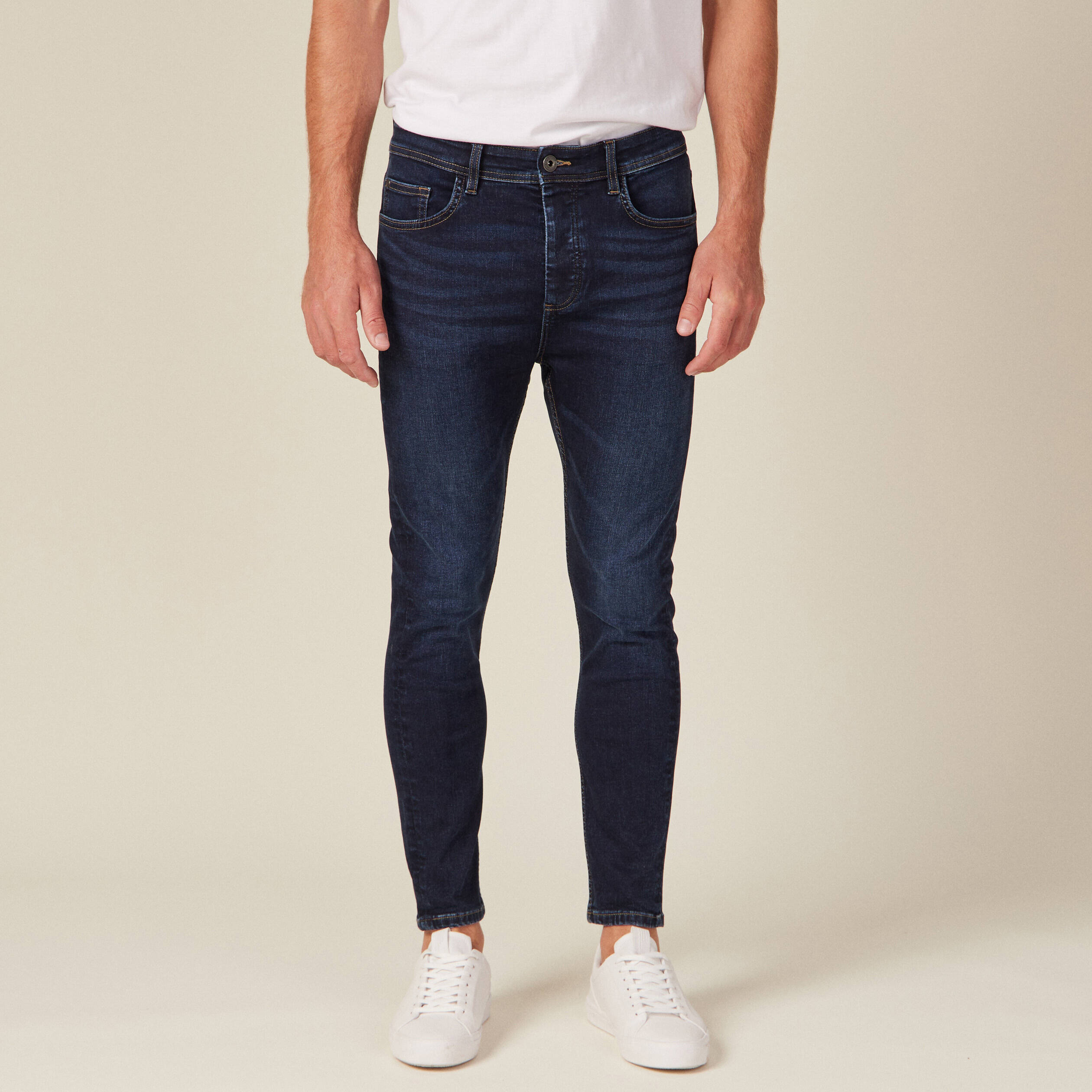 jeans tapered 5 poches denim brut homme Jeans tapered 5 poches denim brut homme