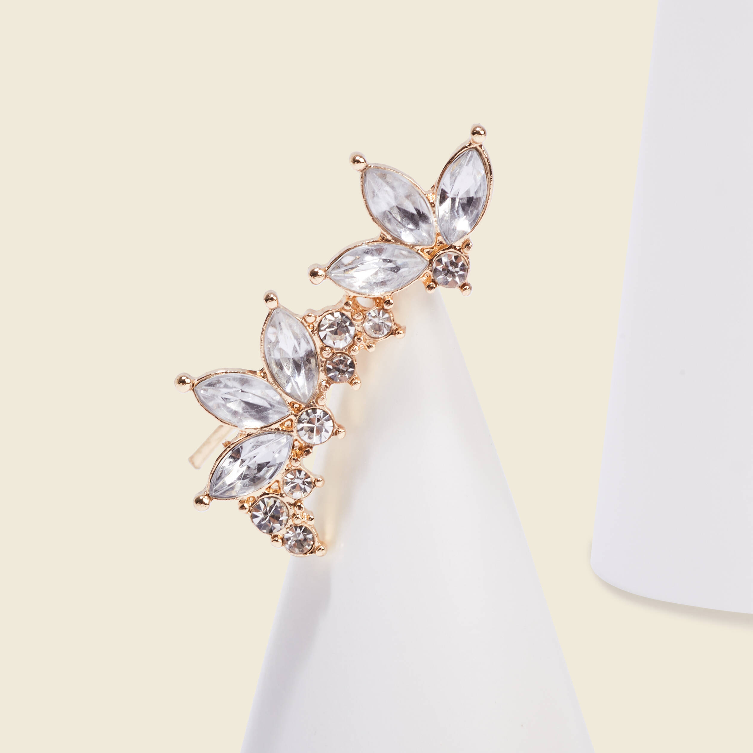 Boucles d'oreilles clous couleur or femme