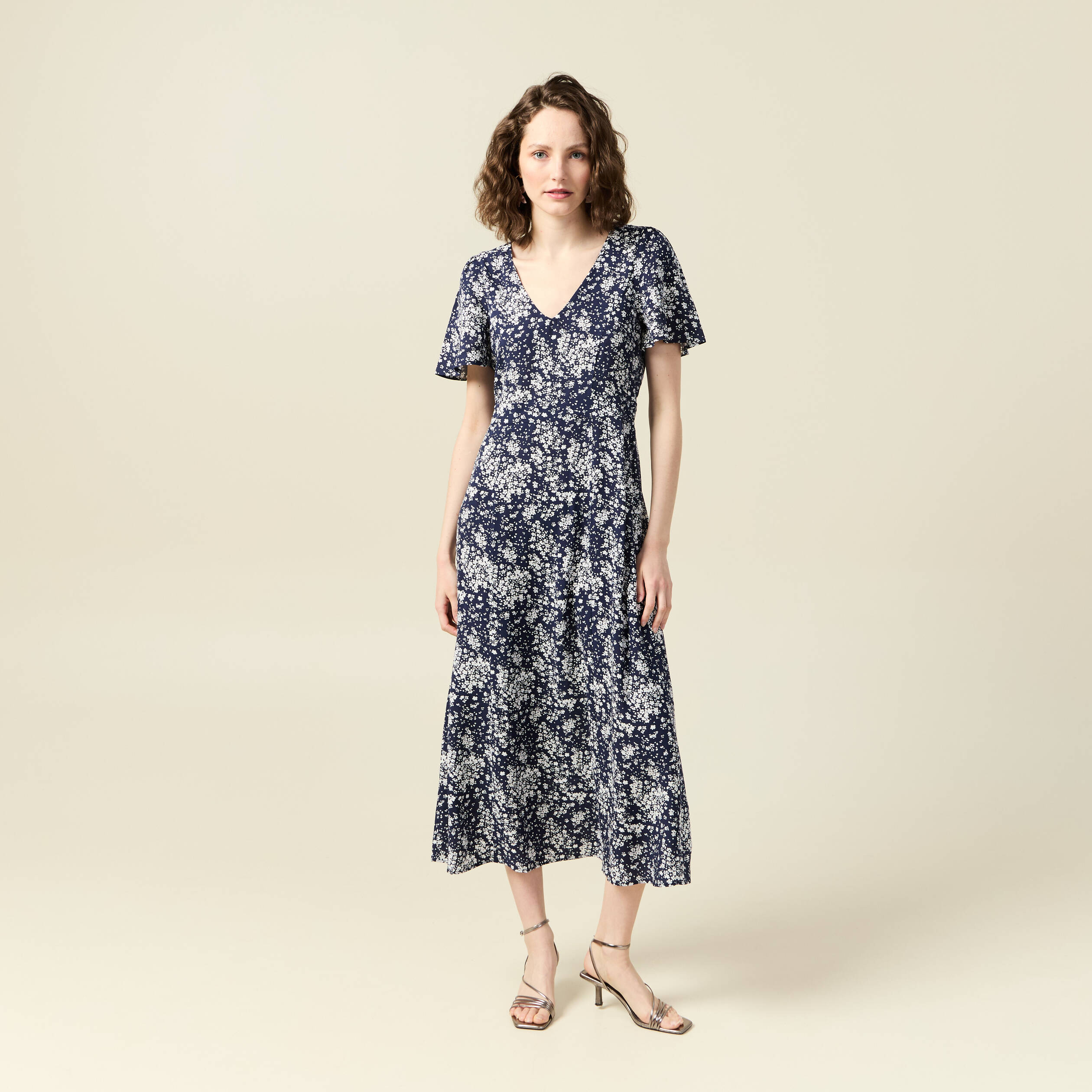 robe longue eco responsable bleu femme Robe longue éco-responsable bleu femme