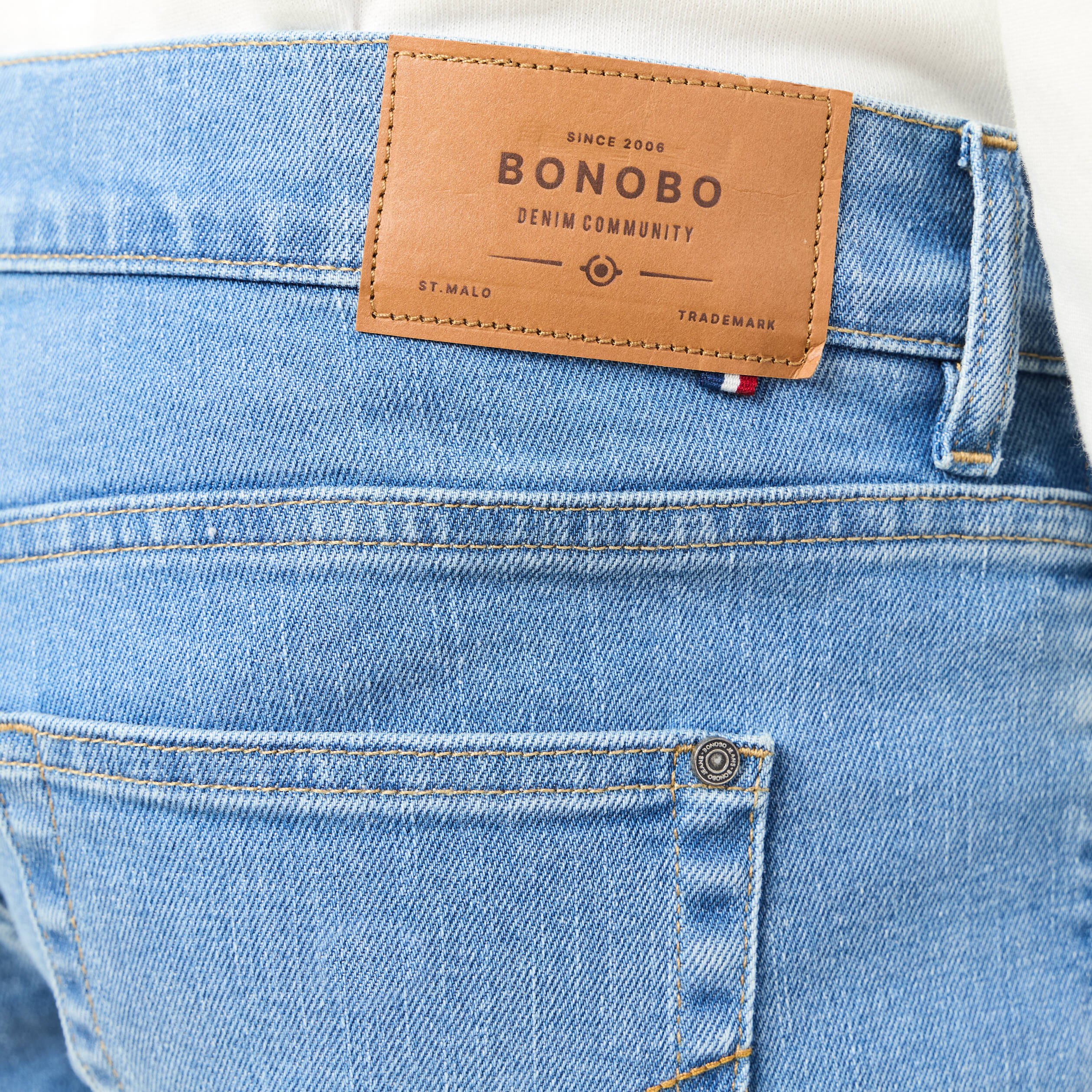 jeans straight fabrique en france denim stone homme Jeans straight fabriqué en France denim stone homme