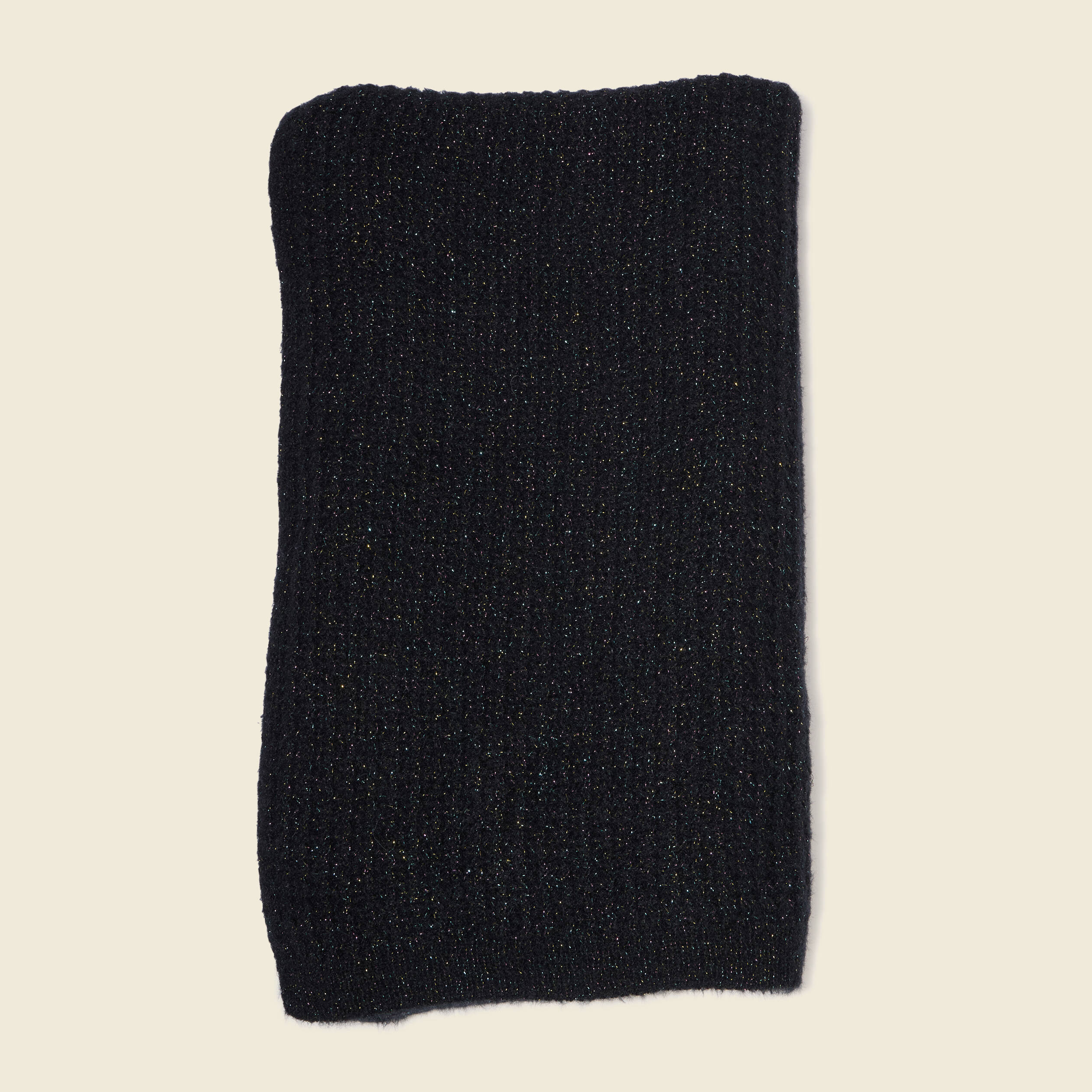 &Eacute;charpe tricot&eacute;e noir femme