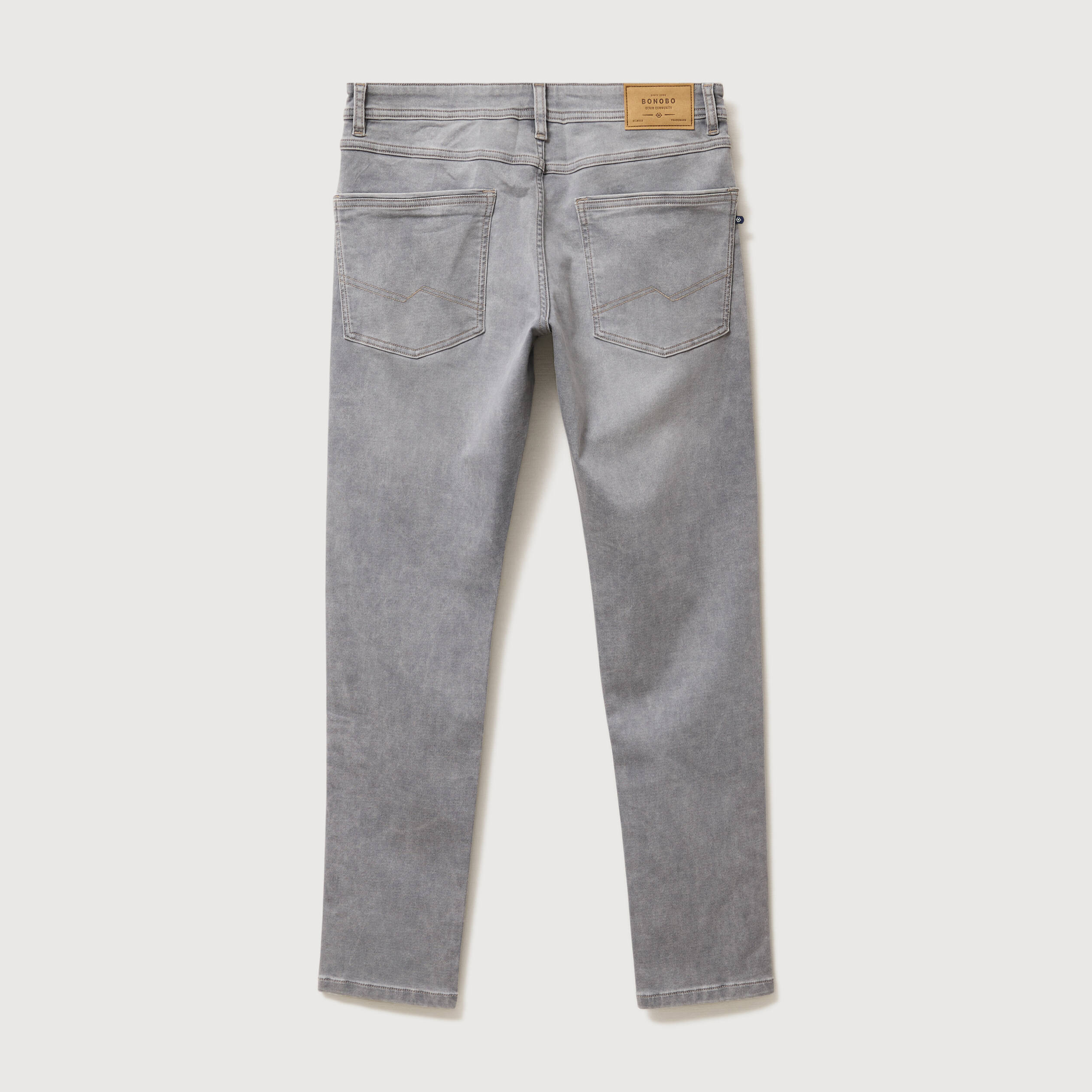 Jeans slim longueur 32 denim gris homme