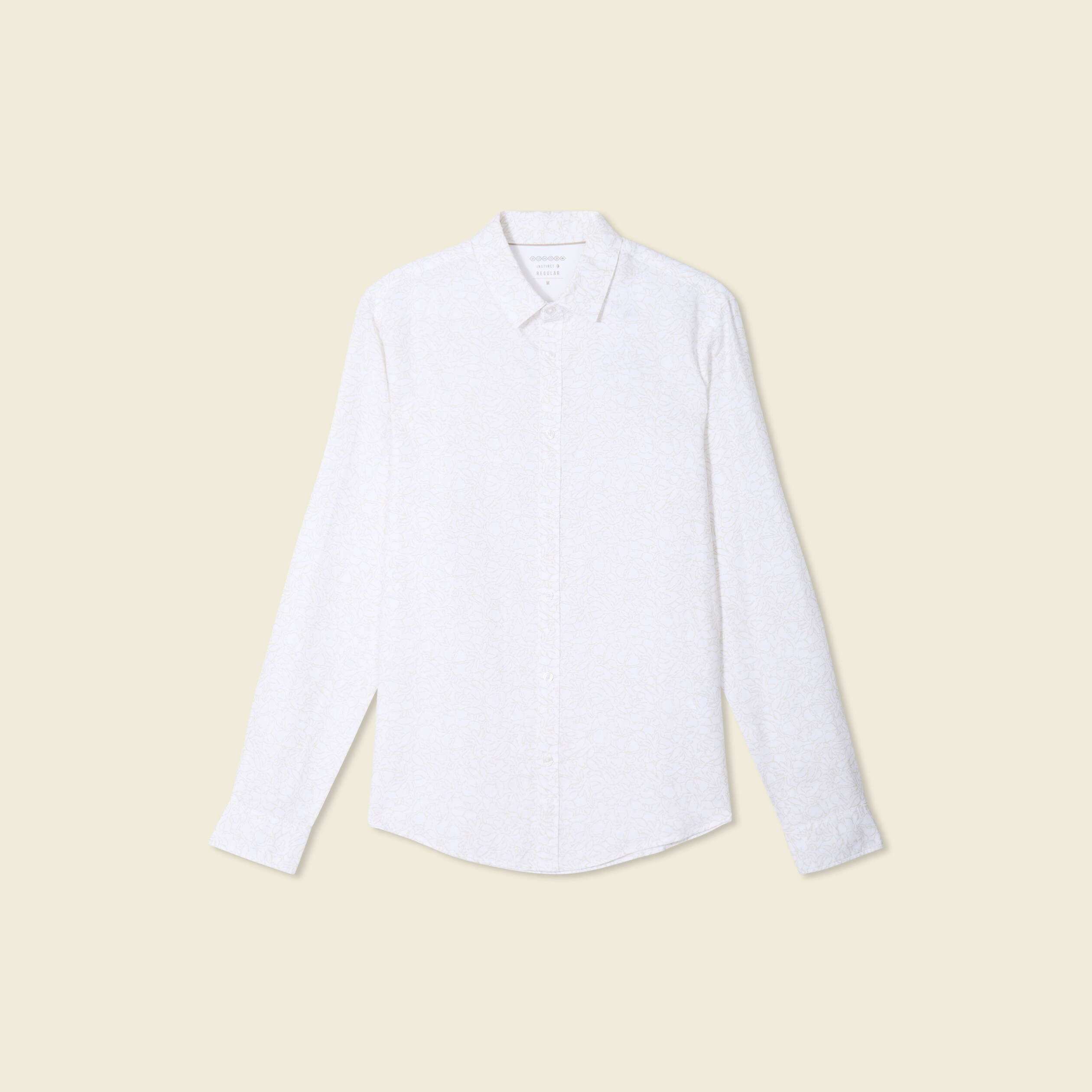 Chemise manches longues blanc homme