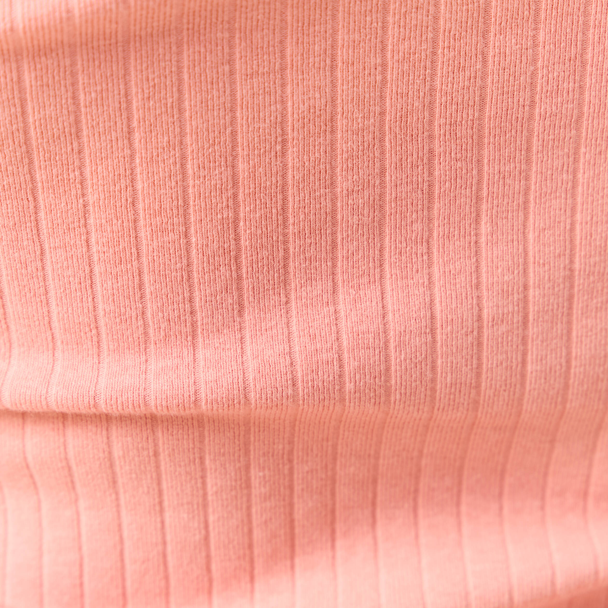 debardeur sans manches cotele rose saumon femme Débardeur sans manches côtelé rose saumon femme