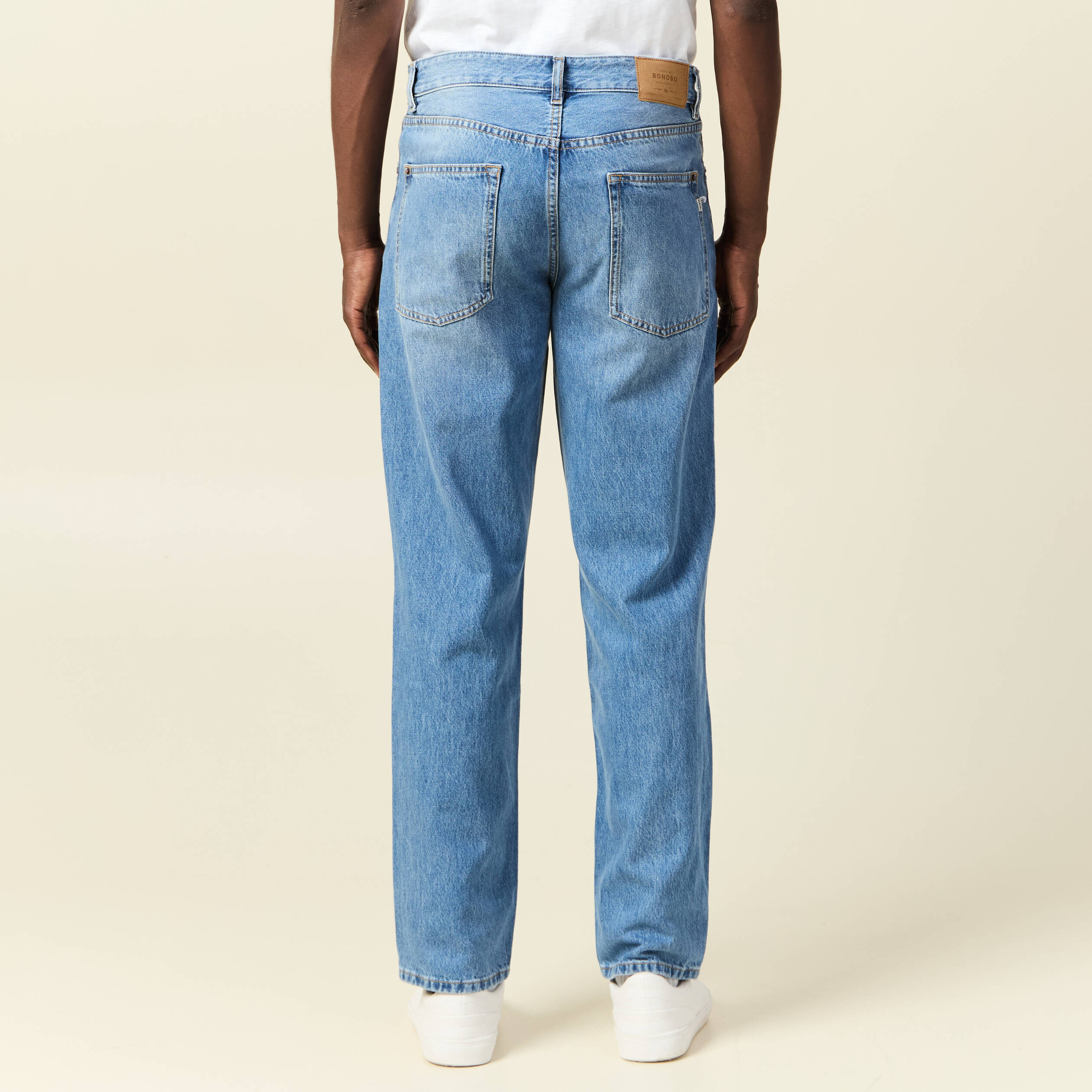 jeans relax 5 poches denim used homme Jeans relax 5 poches denim used homme