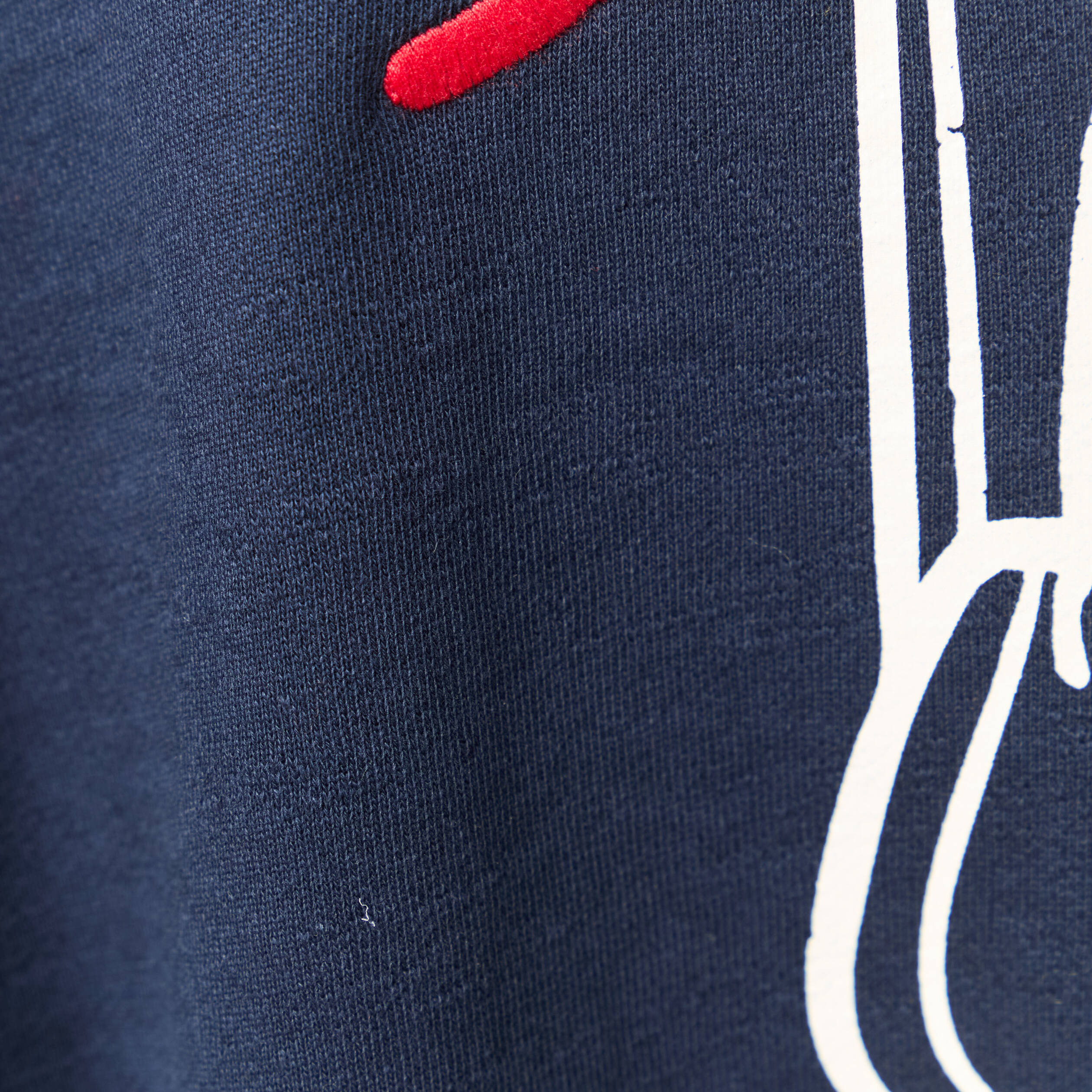 Sweat oversize &agrave; capuche en coton bleu marine femme