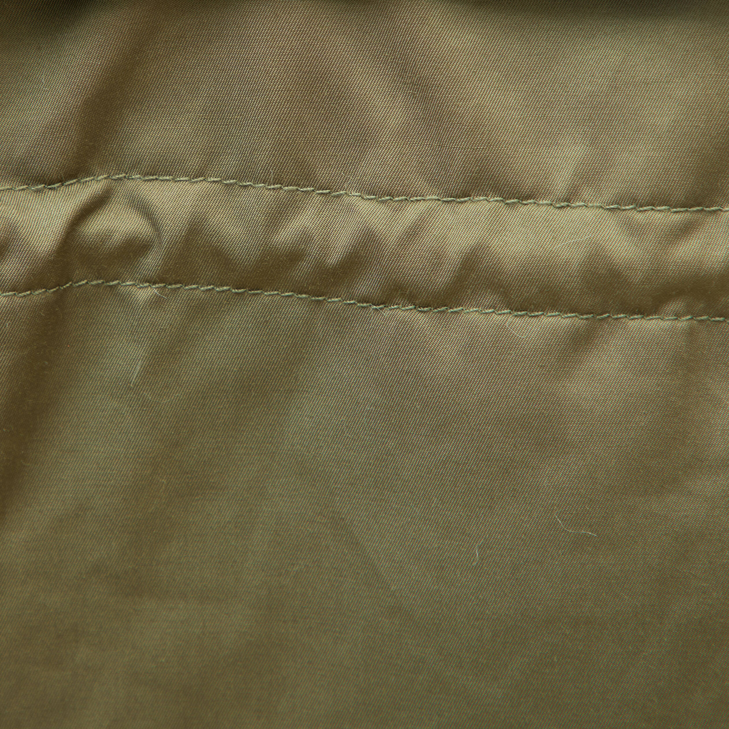Parka droite &agrave; capuche vert kaki femme