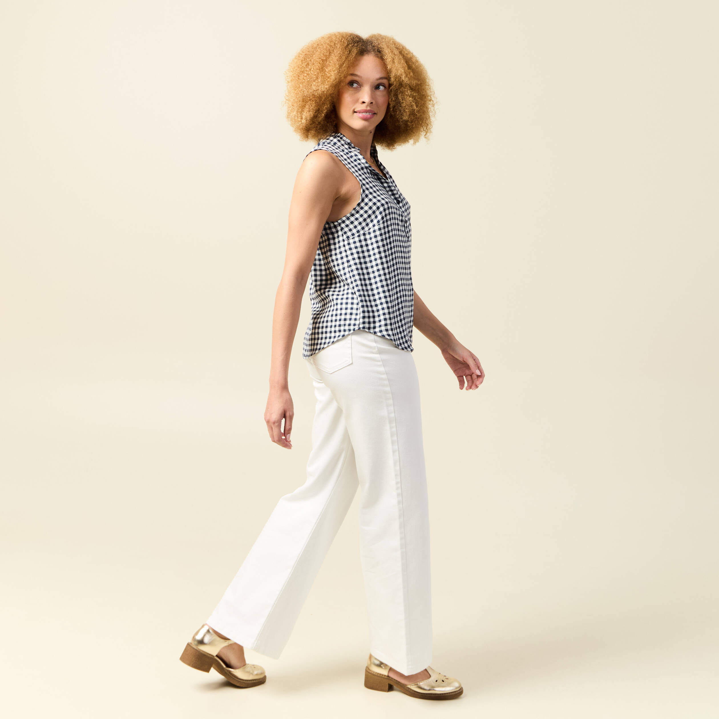 top sans manches fluide bleu marine femme Top sans manches fluide bleu marine femme