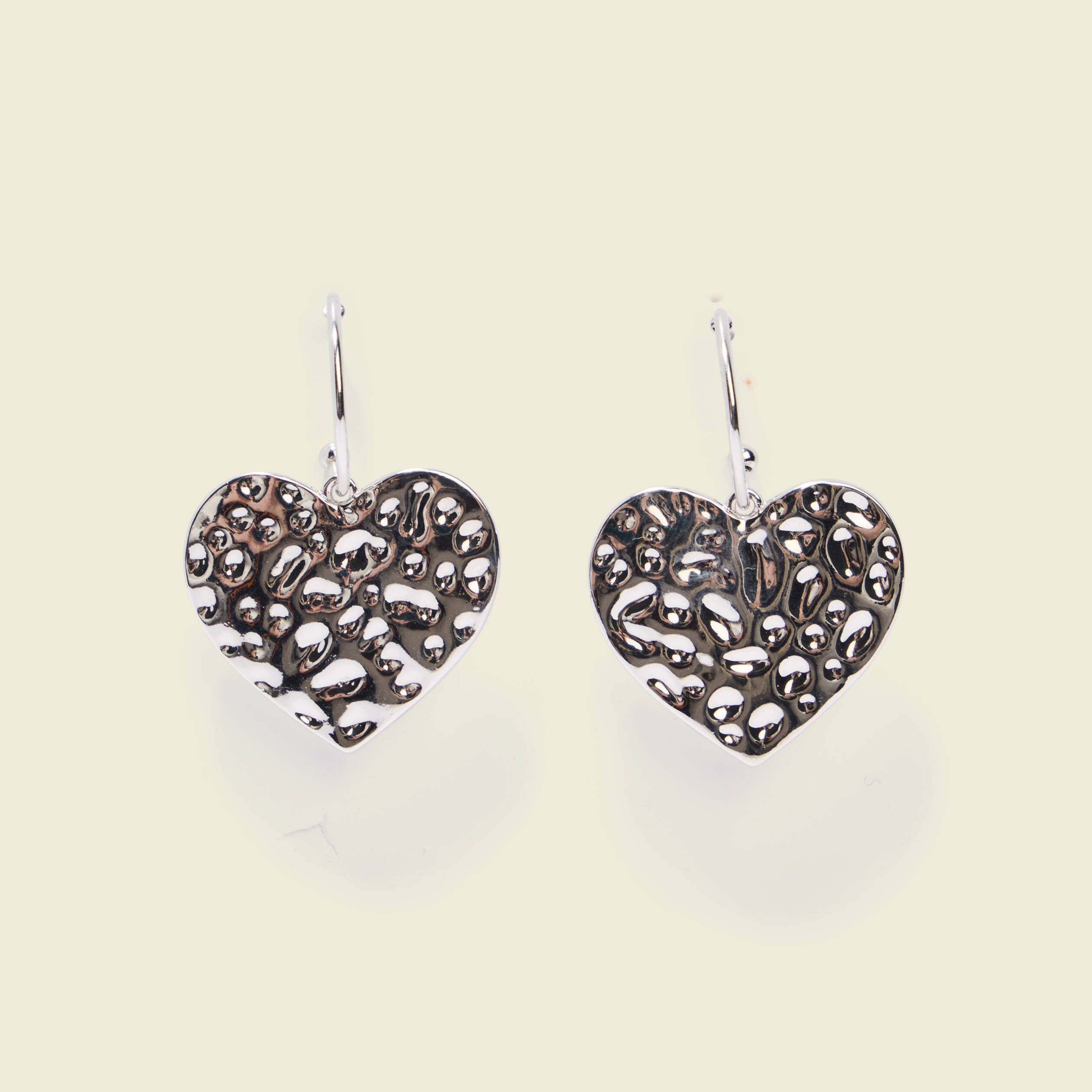 Boucles d'oreilles couleur argent femme
