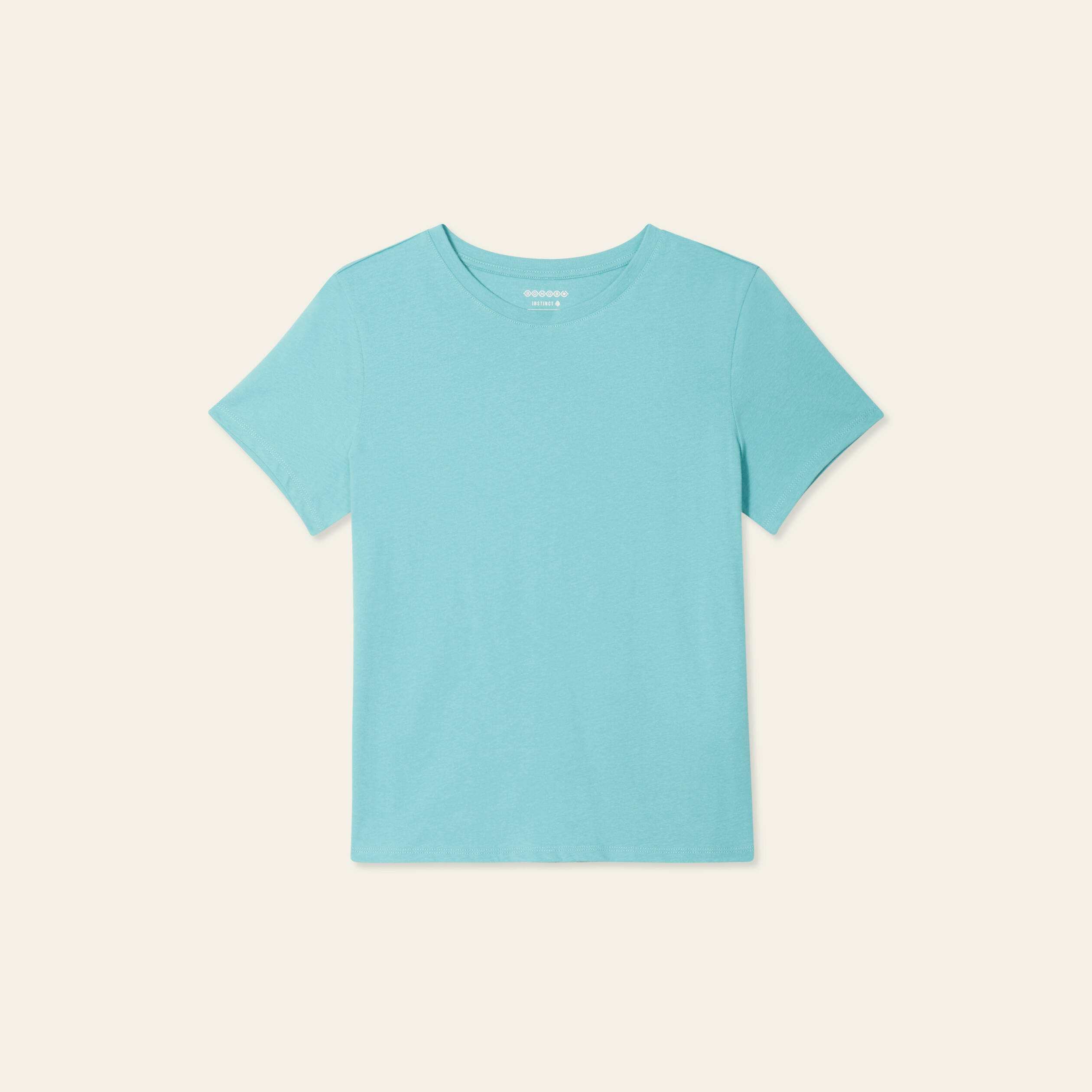t shirt manches courtes bleu turquoise femme T-shirt manches courtes bleu turquoise femme