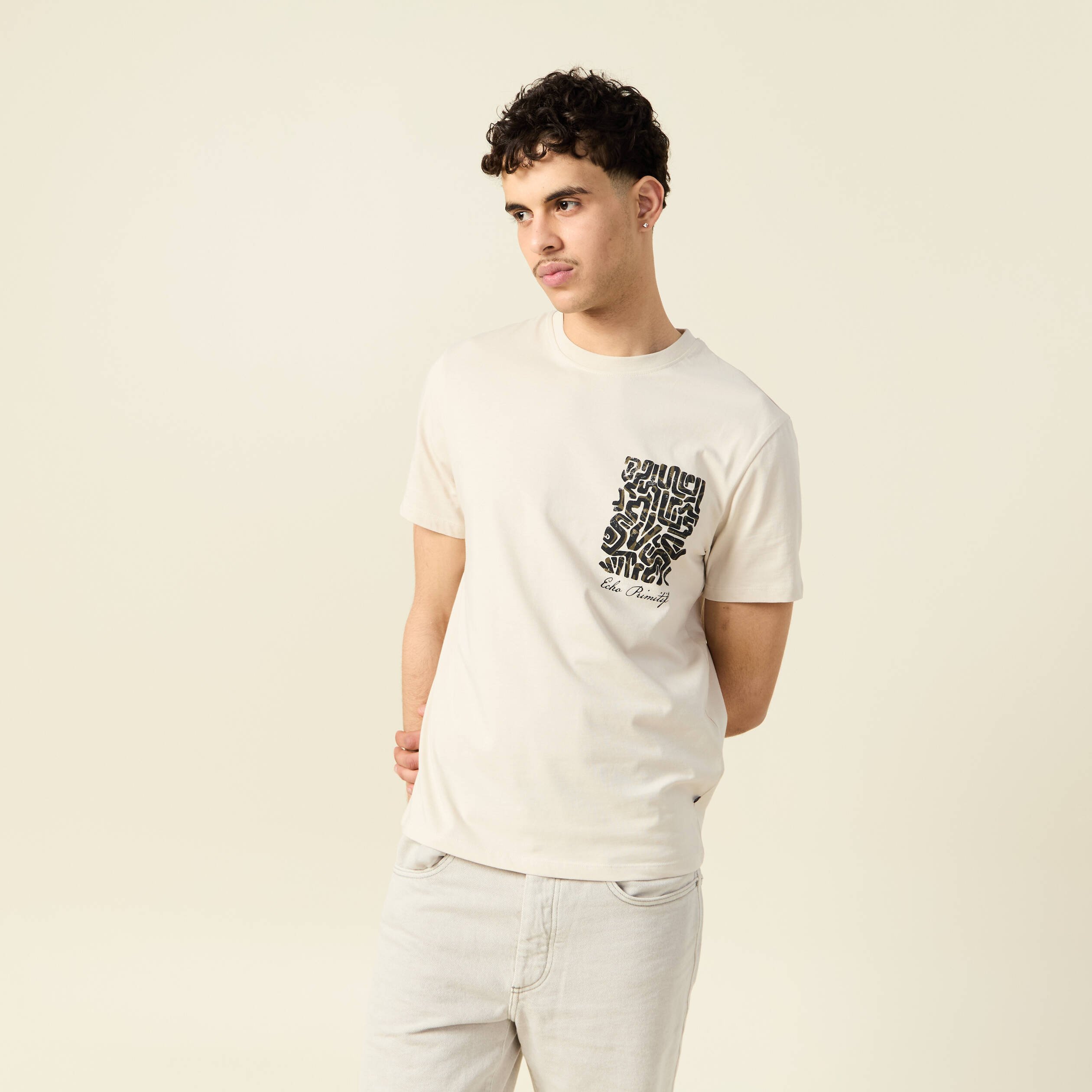T-shirt manches courtes sable homme