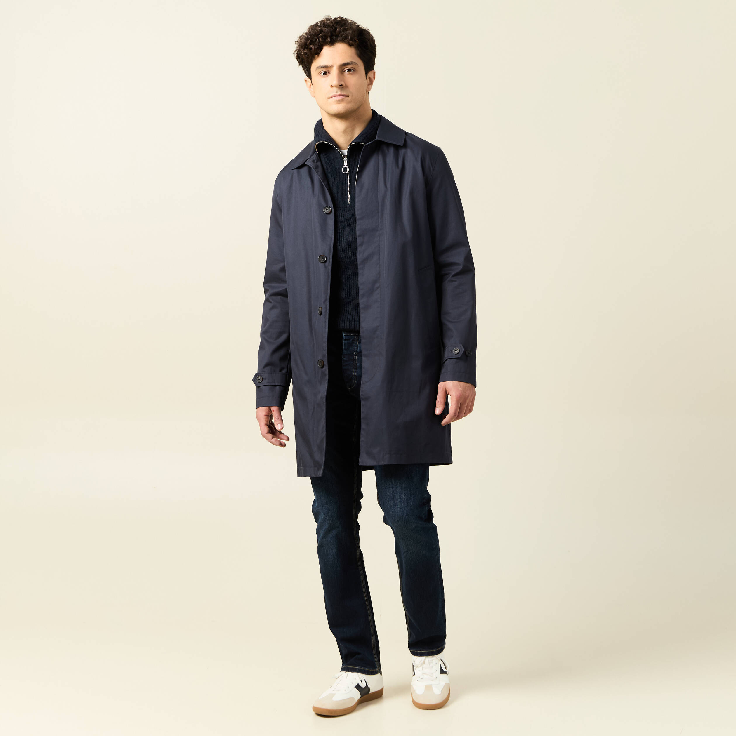 Jeans straight longueur 32 denim brut homme