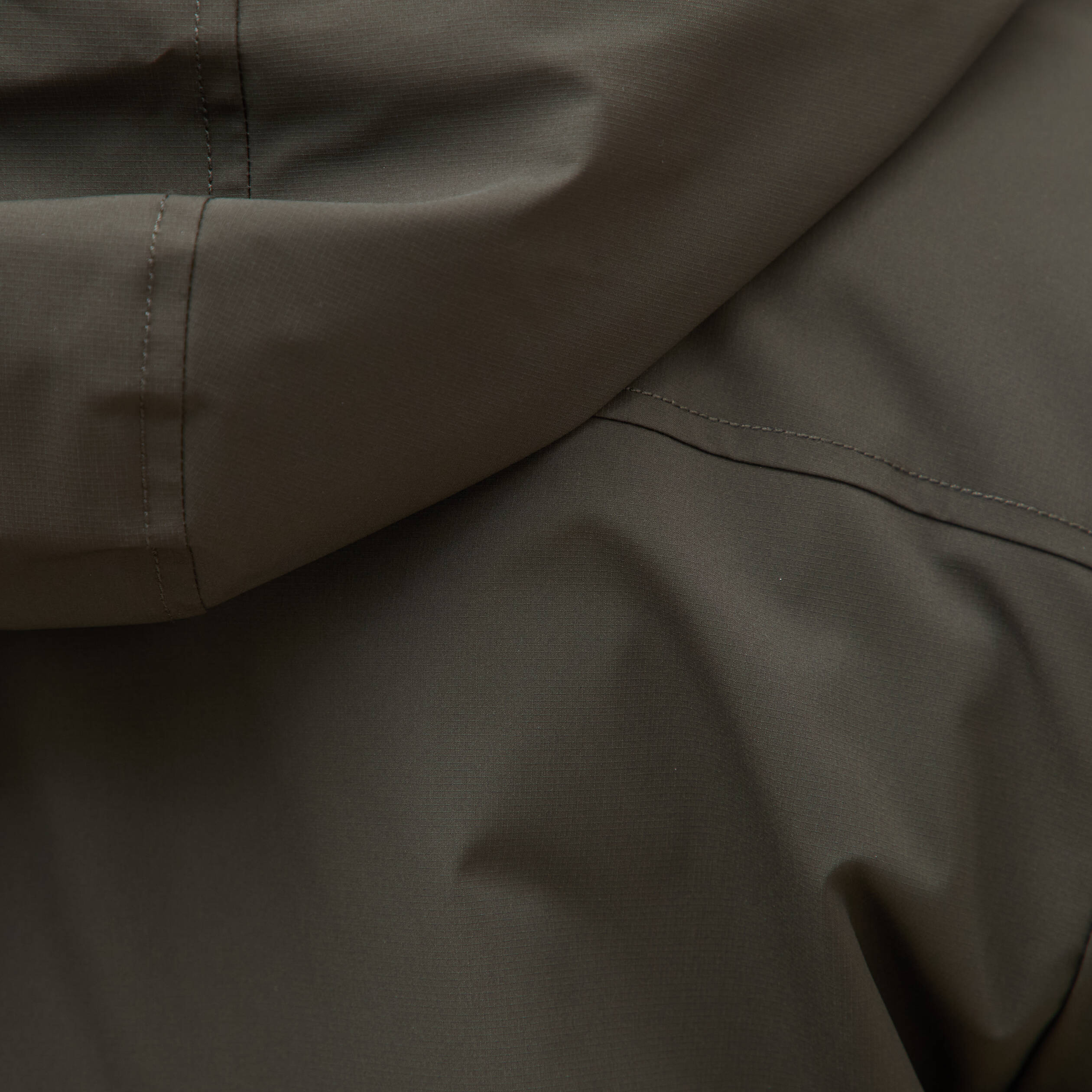 Parka coupe r&eacute;guli&egrave;re &agrave; capuche vert kaki homme