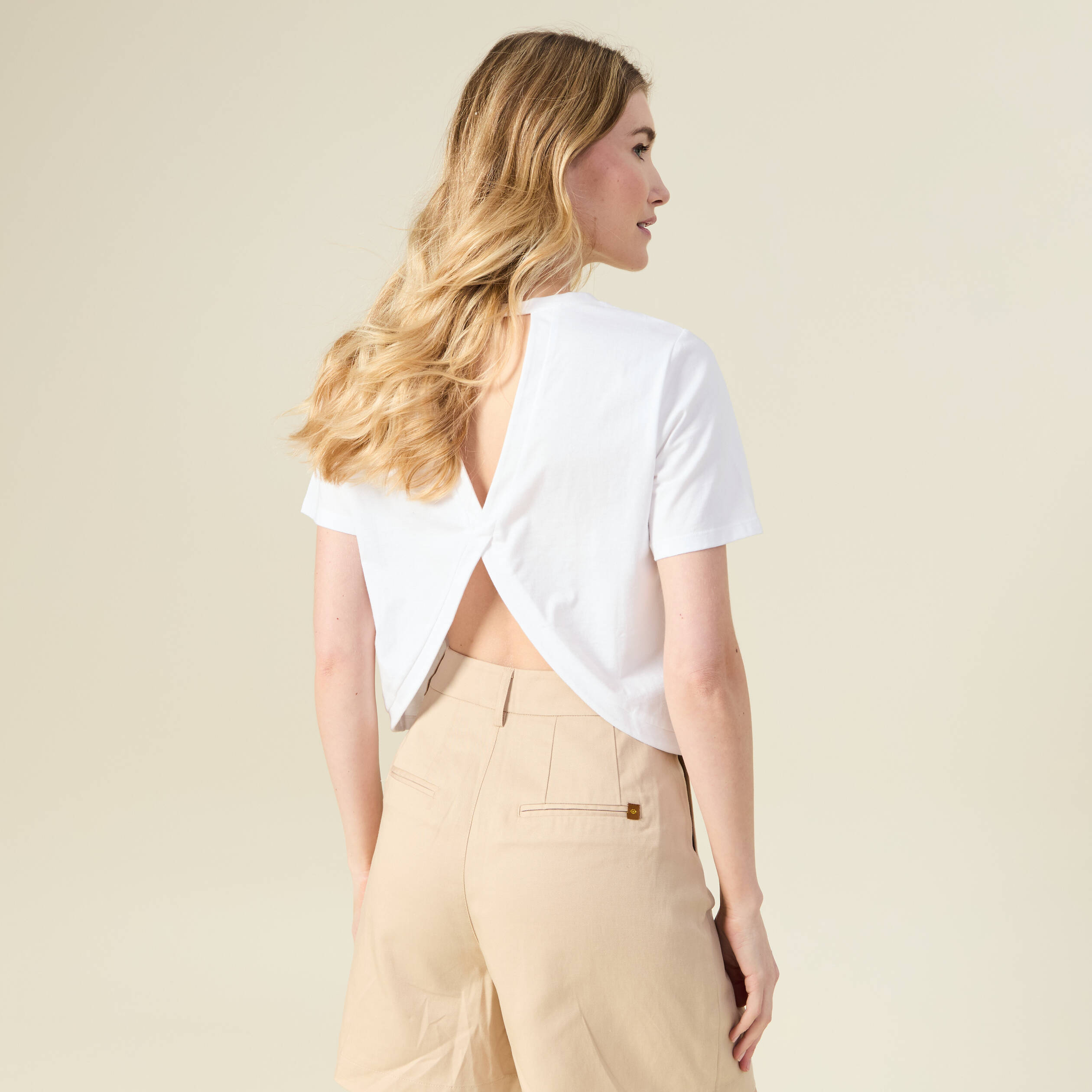 t shirt manches courtes blanc femme T-shirt manches courtes blanc femme