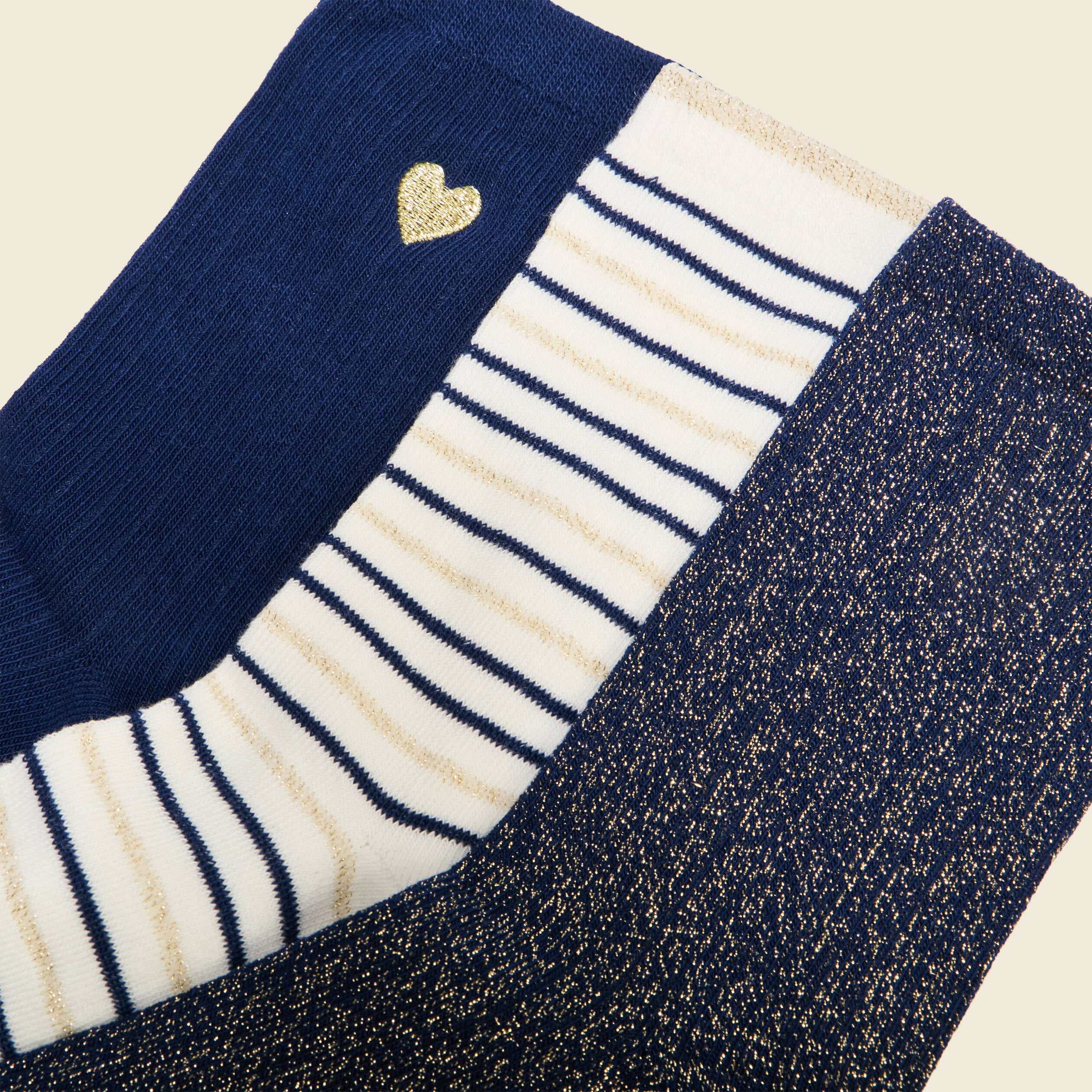 Lot 3 paires chaussettes bleu marine femme