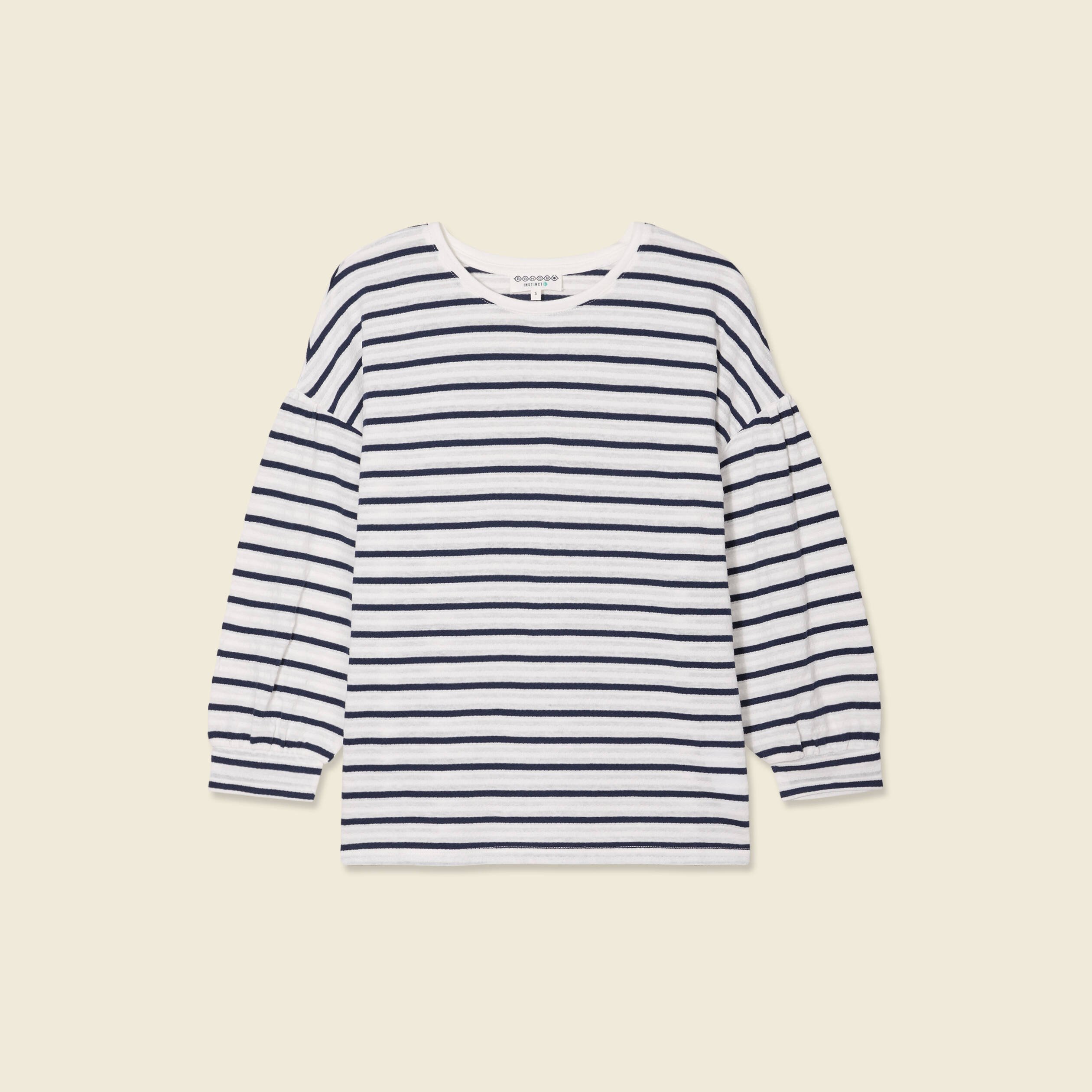 t shirt manches 34 bleu femme T-shirt manches 3/4 bleu femme