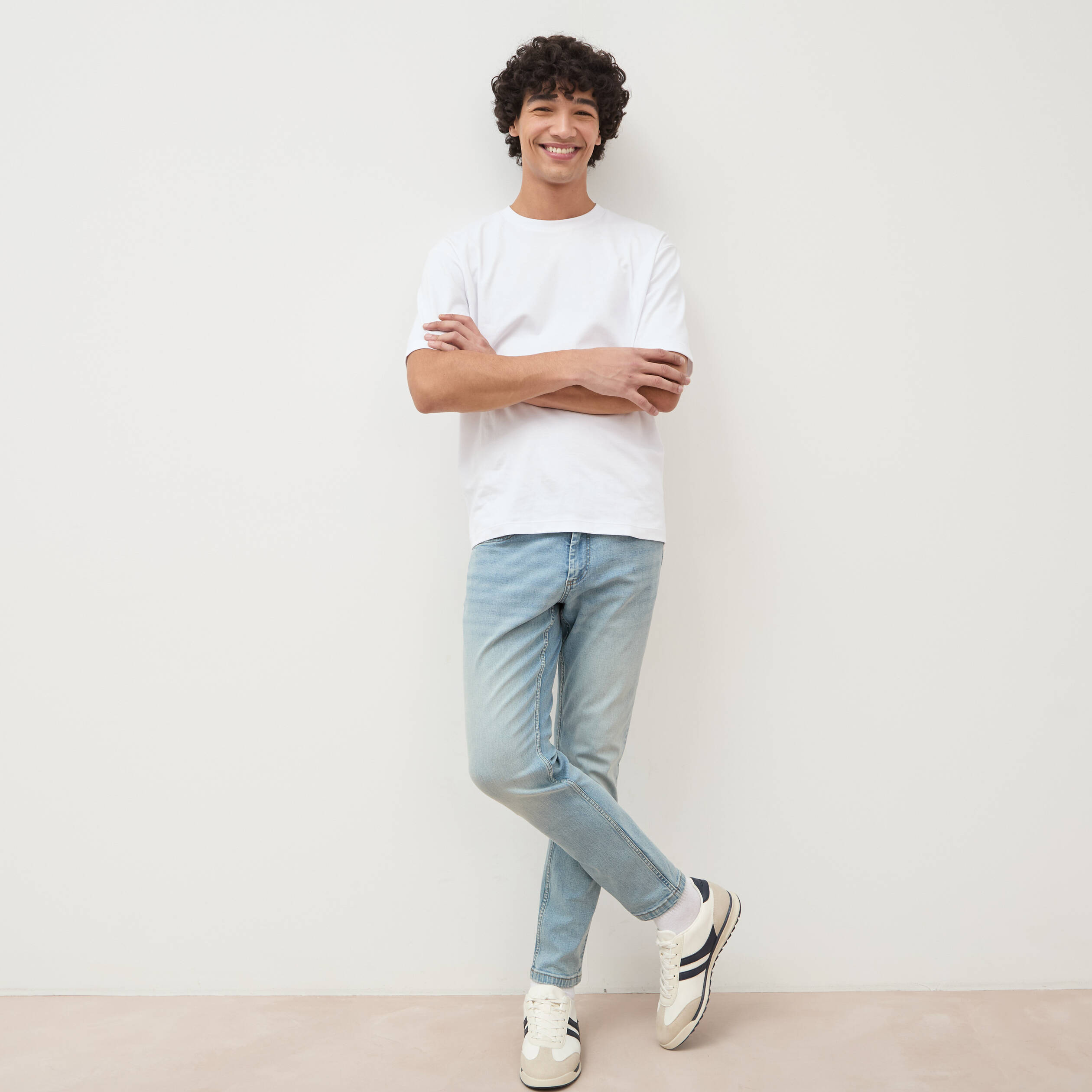 Jeans slim longueur 30 denim used homme