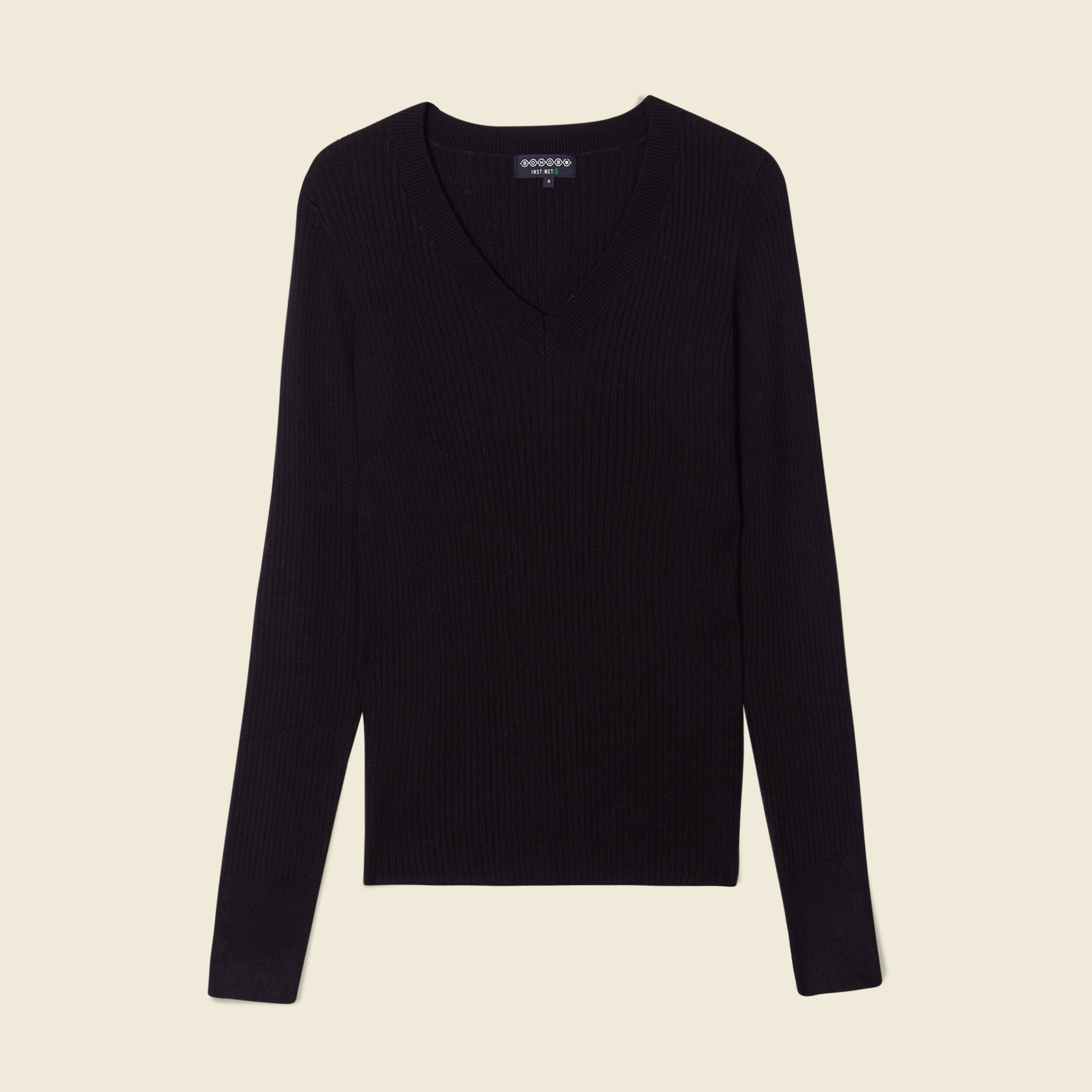 Pull éco-responsable noir femme