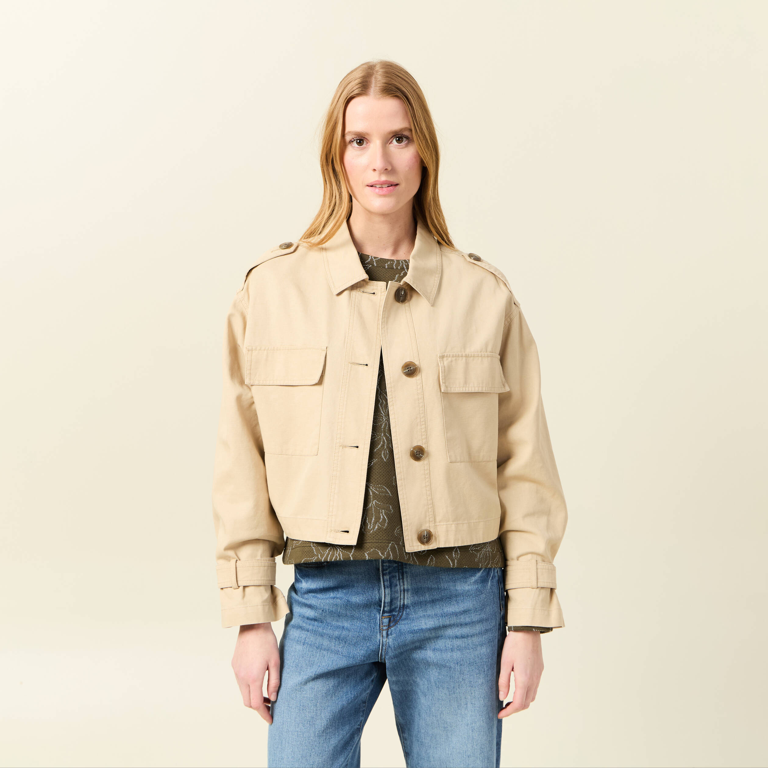 blouson oversize beige femme Blouson oversize beige femme