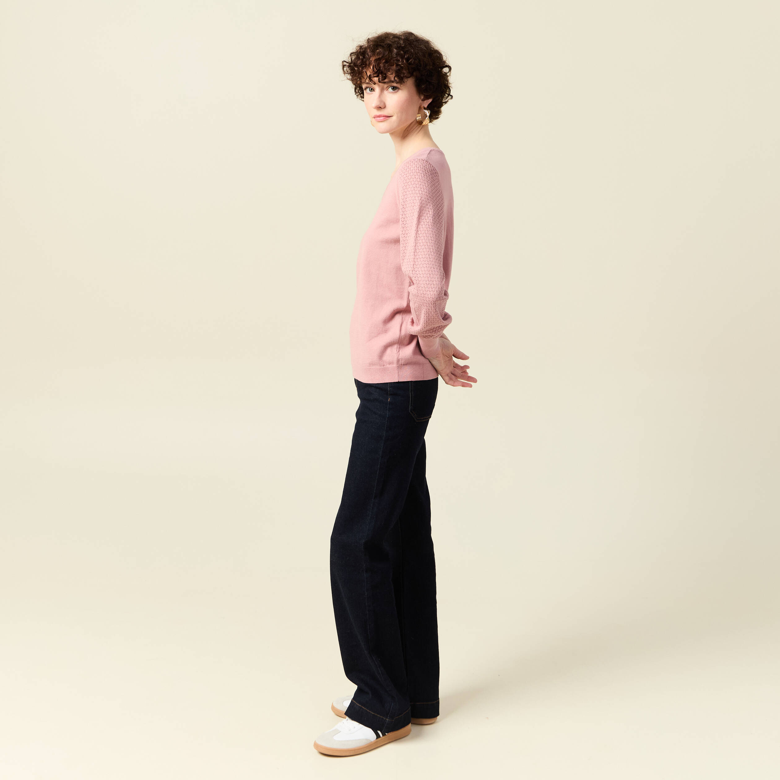 pull manches longues rose pastel femme Pull manches longues rose pastel femme