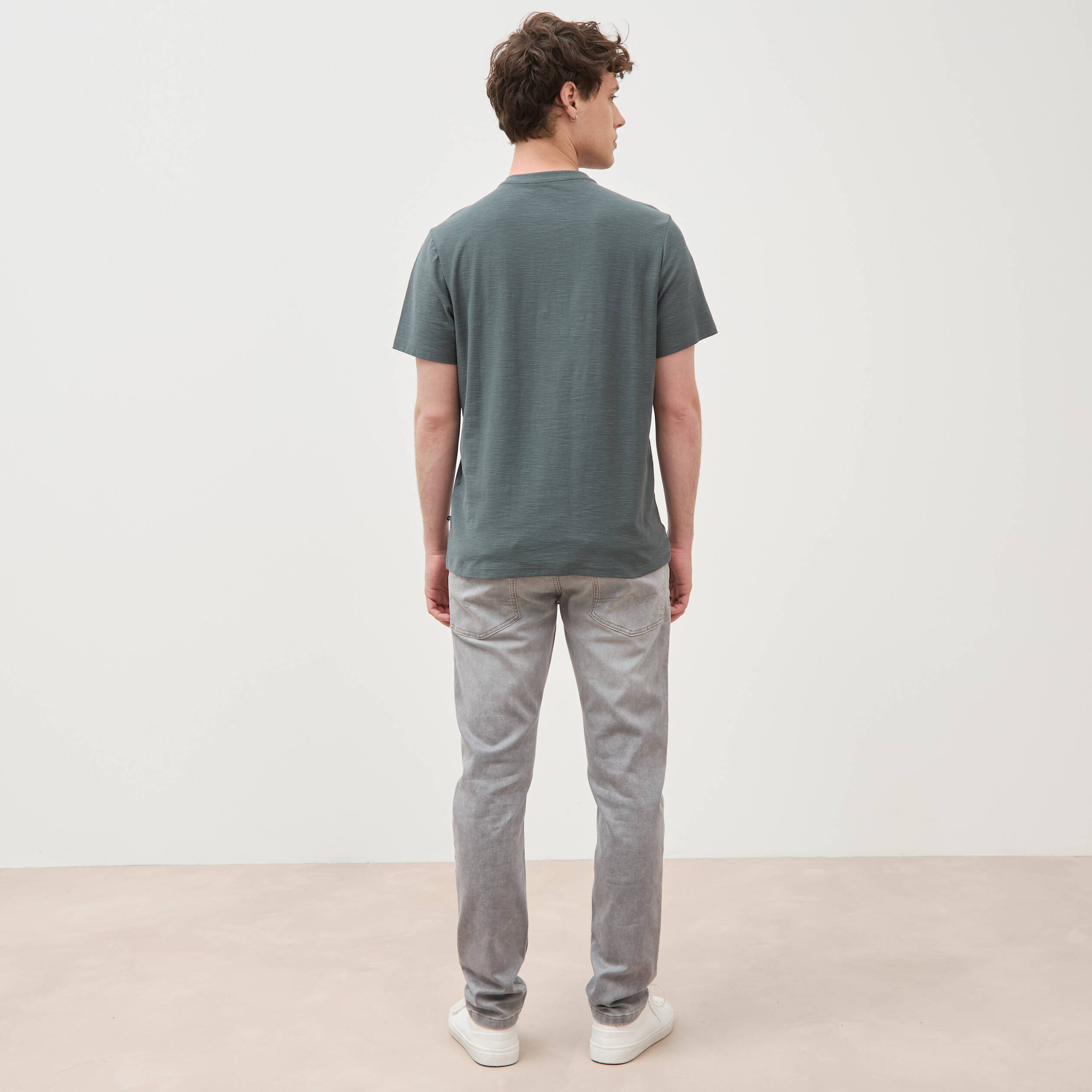 T-shirt manches courtes vert kaki homme