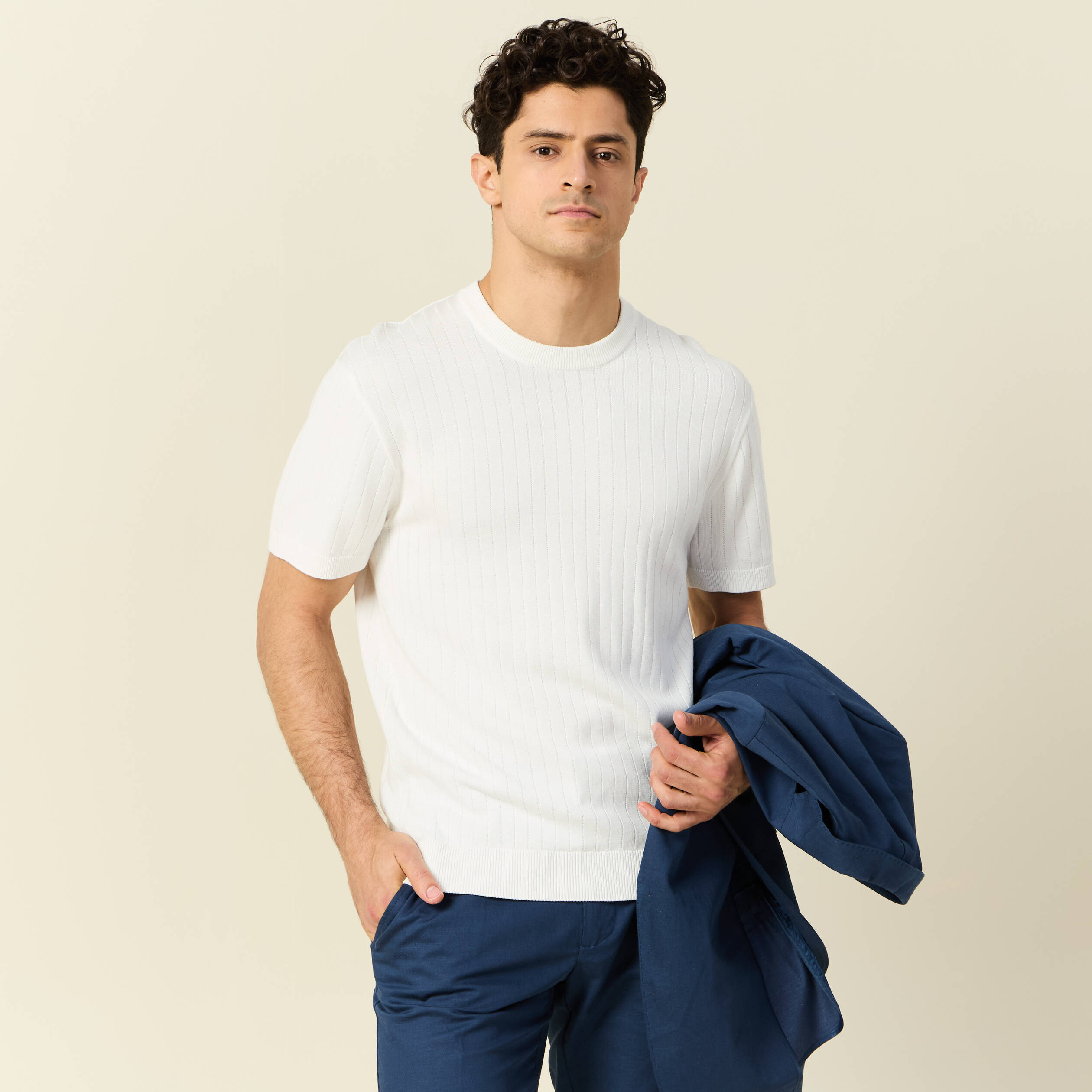 t shirt manches courtes blanc homme T-shirt manches courtes blanc homme