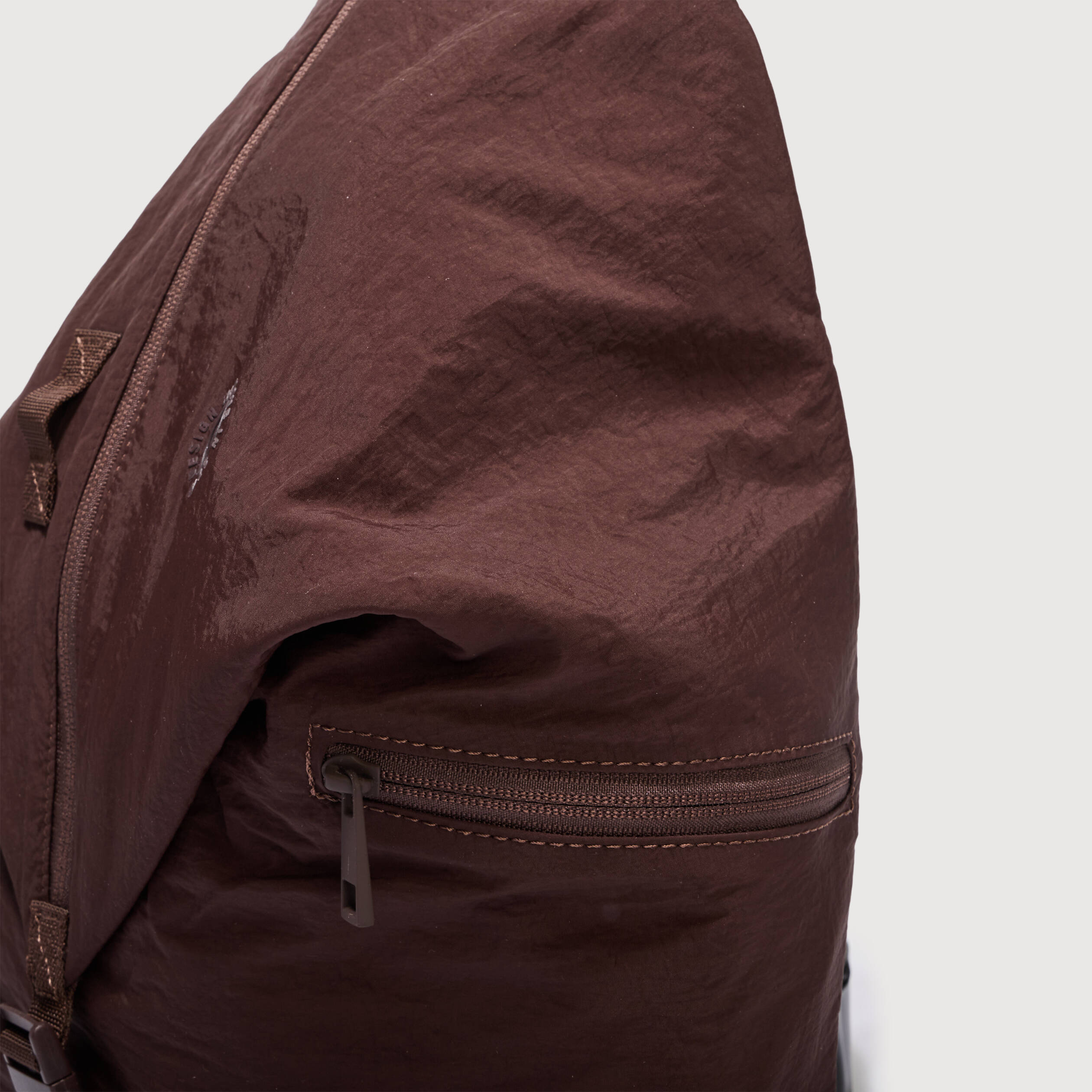 Sac &agrave; dos pliss&eacute; avec doublure bordeaux femme