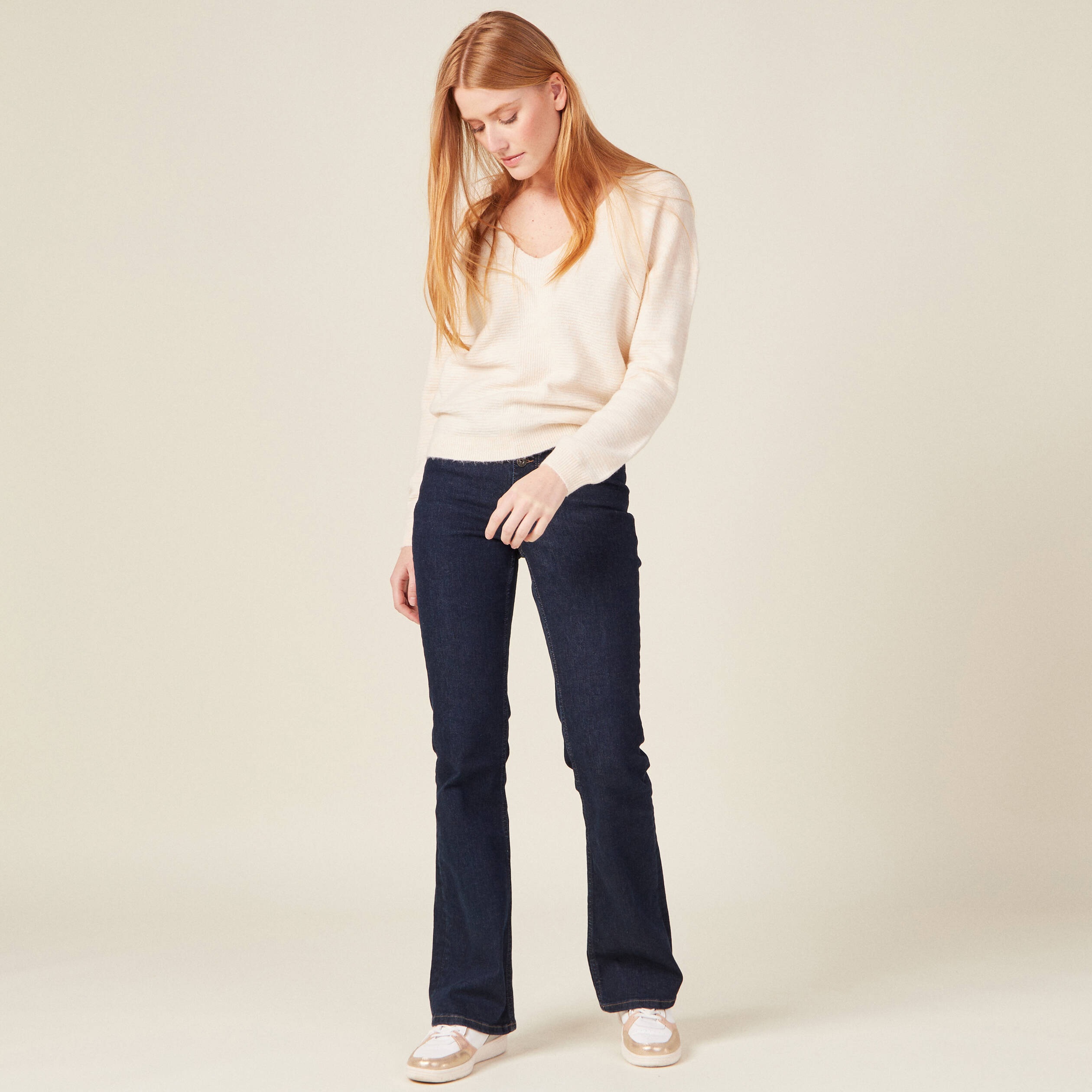 pull manches longues ecru femme Pull manches longues ecru femme