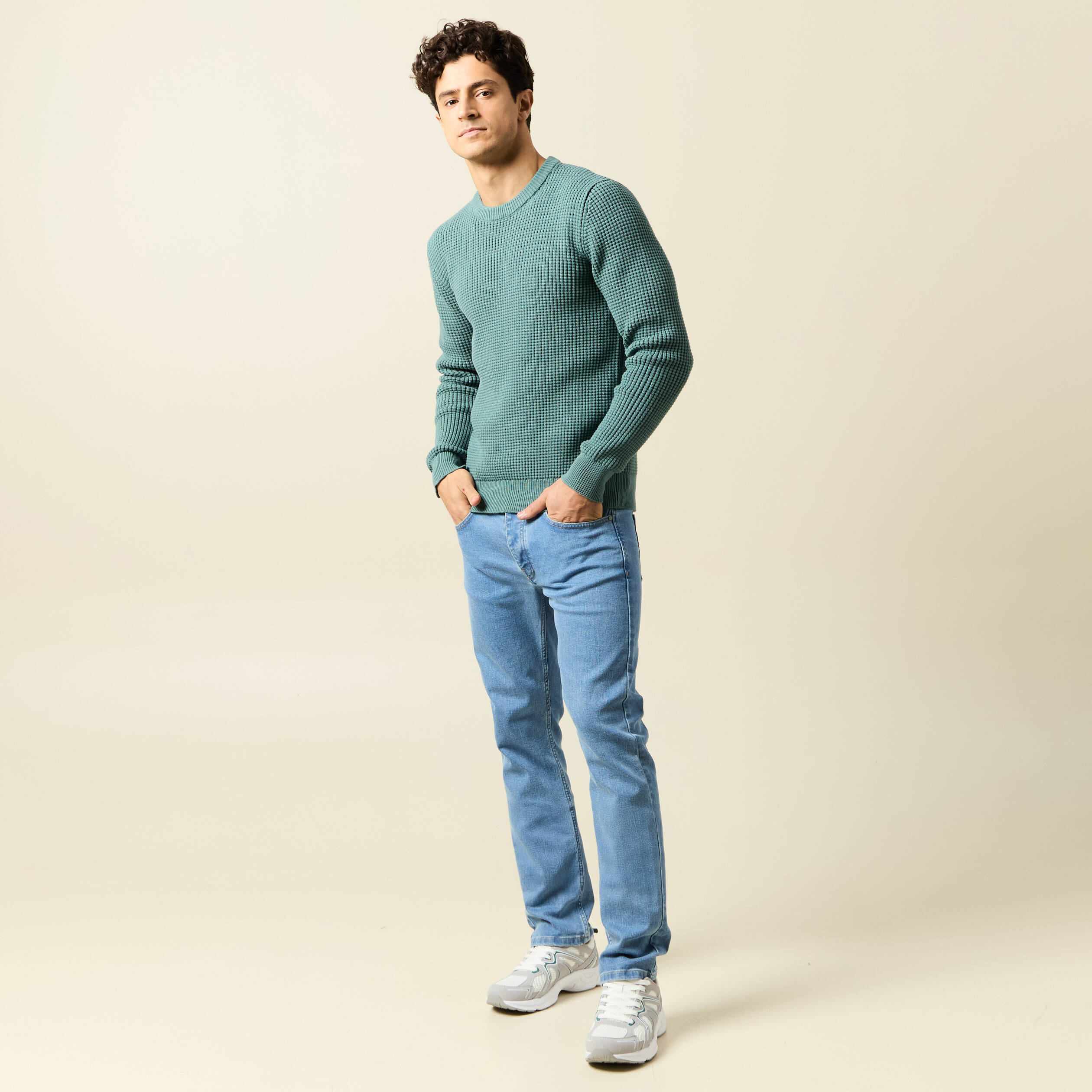pull eco responsable vert fonce homme Pull éco-responsable vert foncé homme