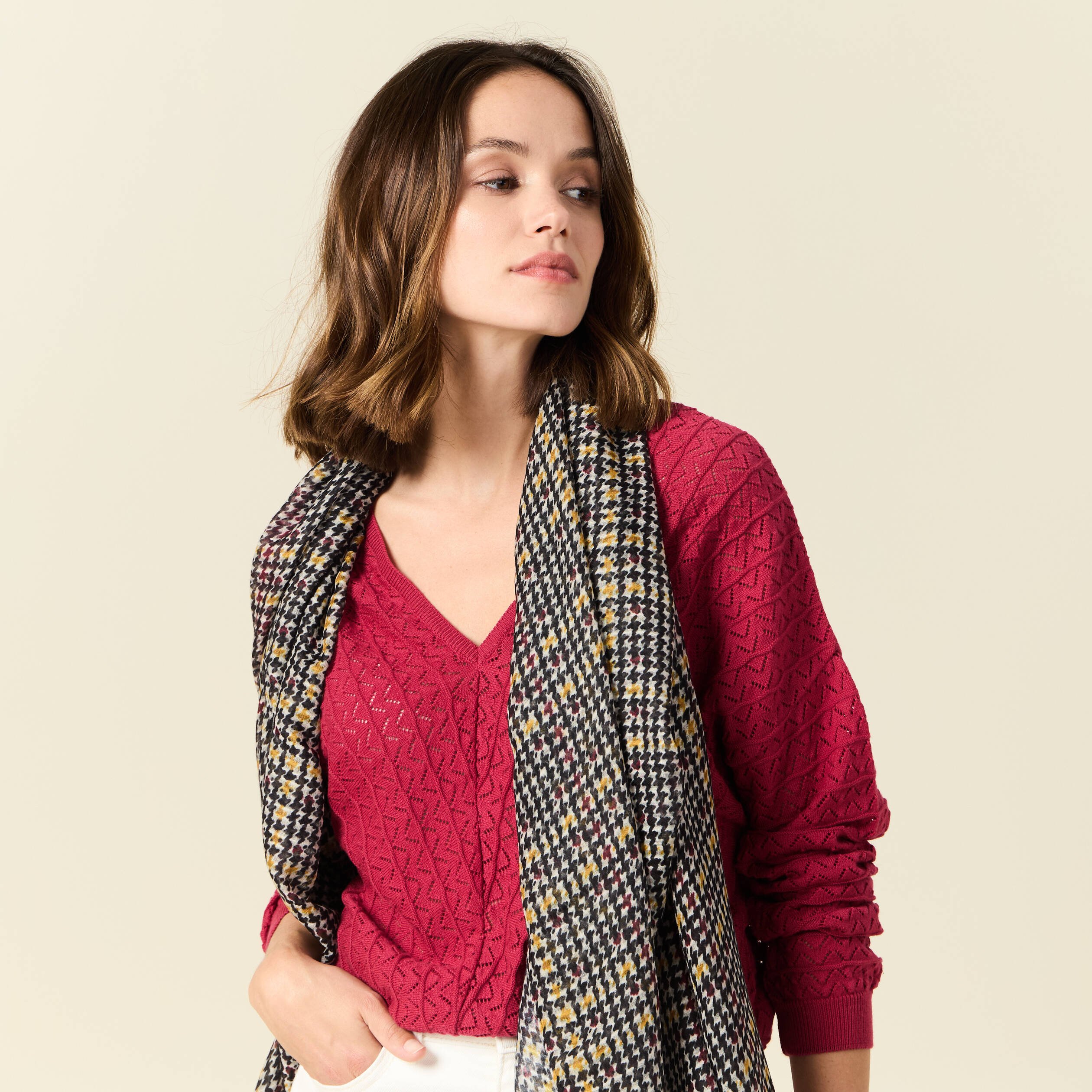 foulard noir femme Foulard noir femme