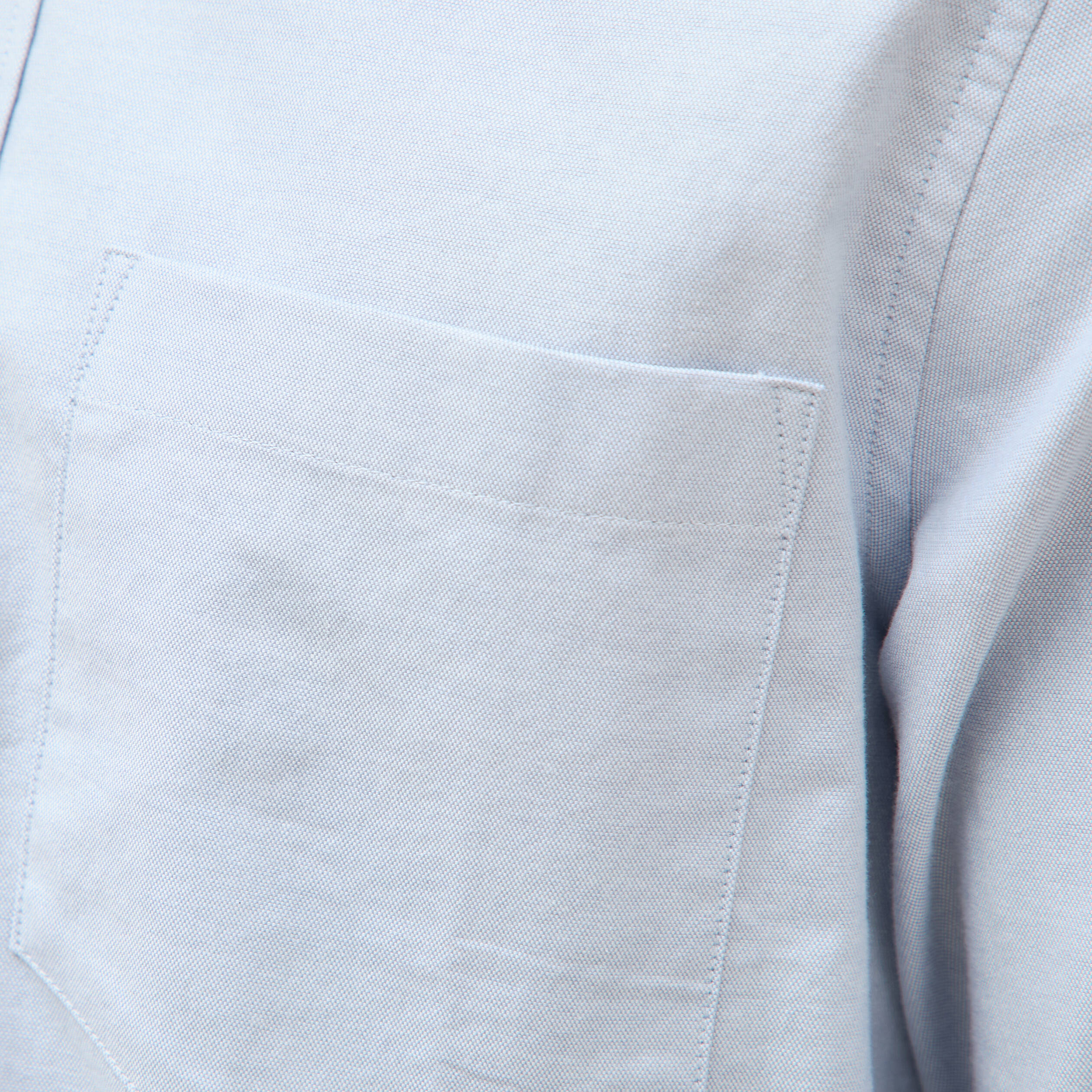 Chemise manches longues col am&eacute;ricain bleu gris homme