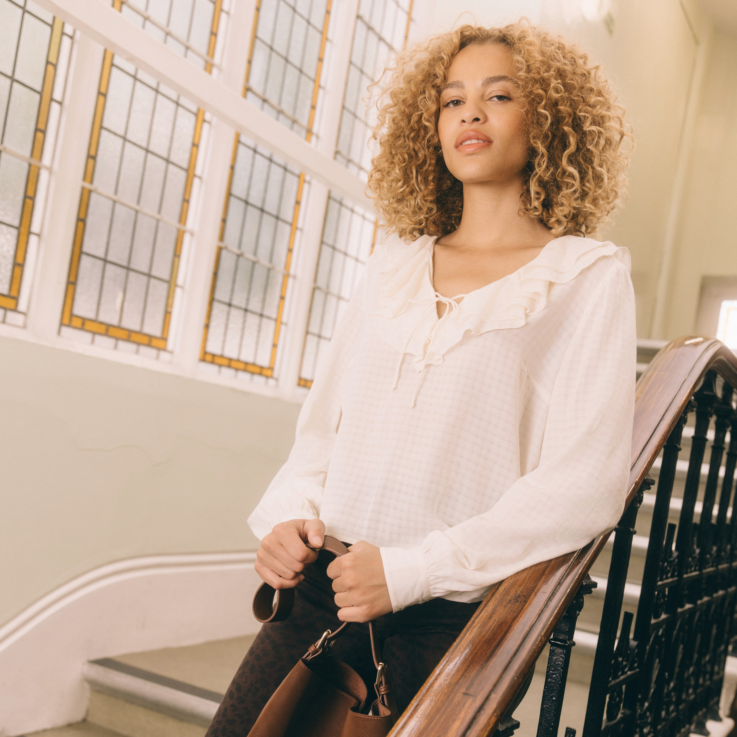 blouse manches longues creme femme Blouse manches longues creme femme