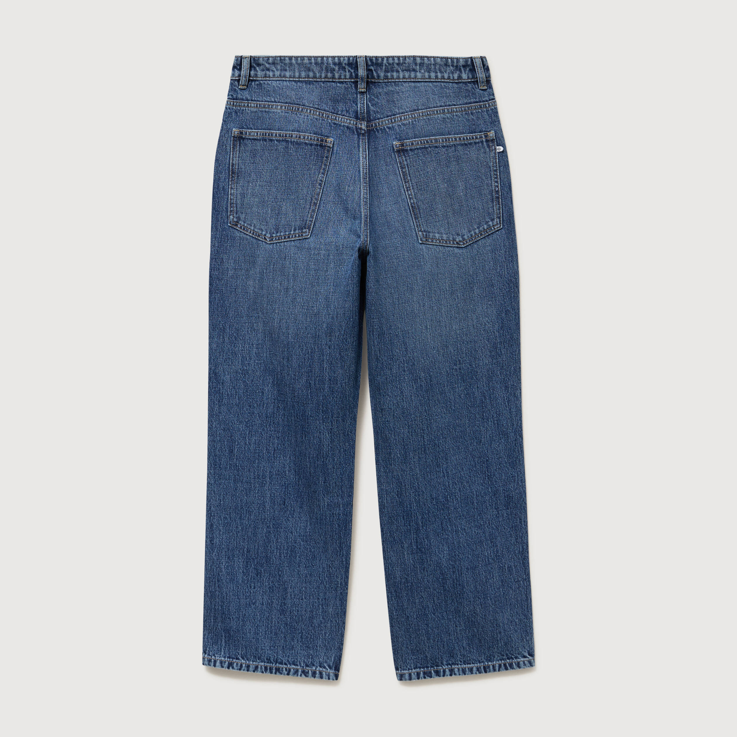 Jeans loose longueur 32 en coton denim stone homme