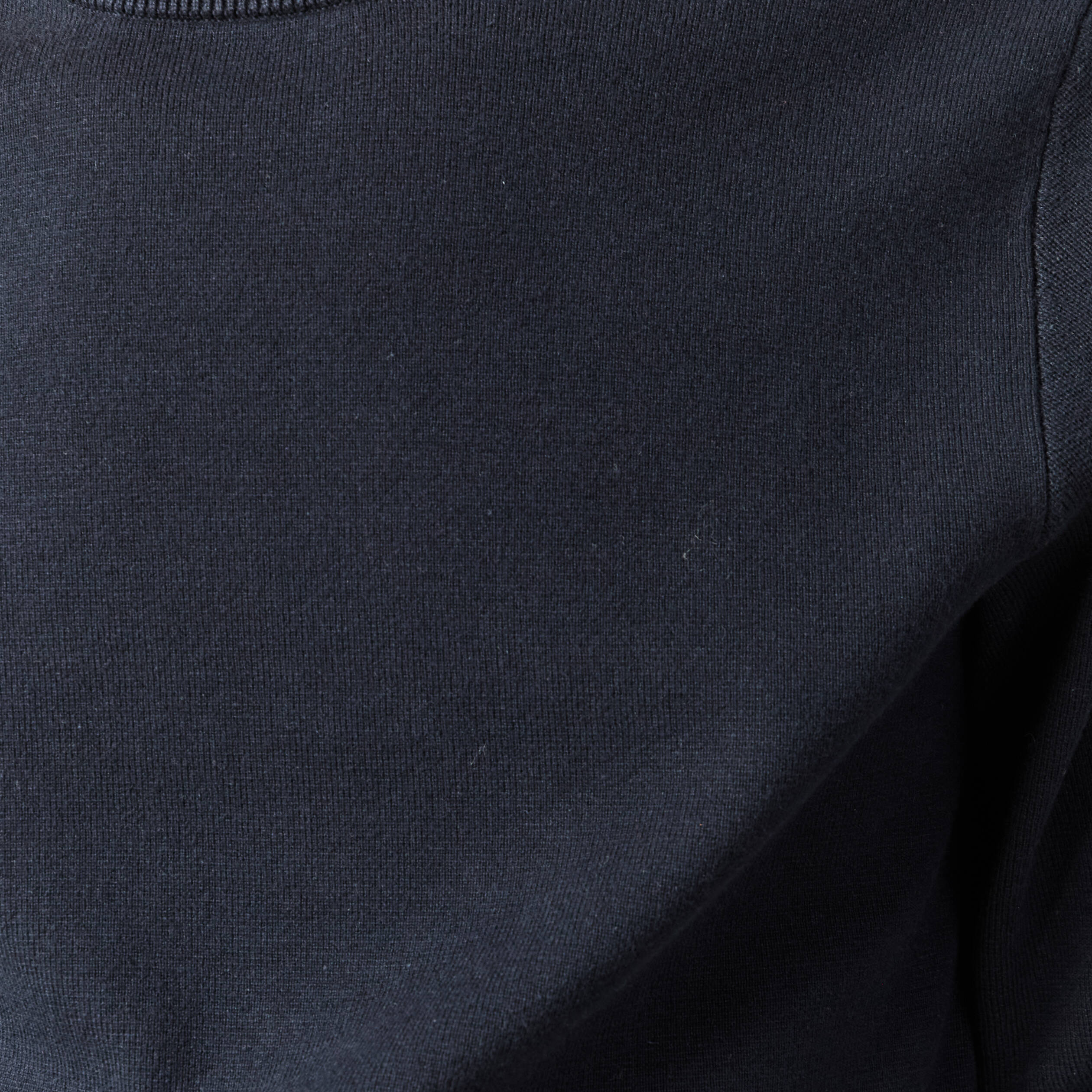 Pull fin manches longues col rond bleu marine homme