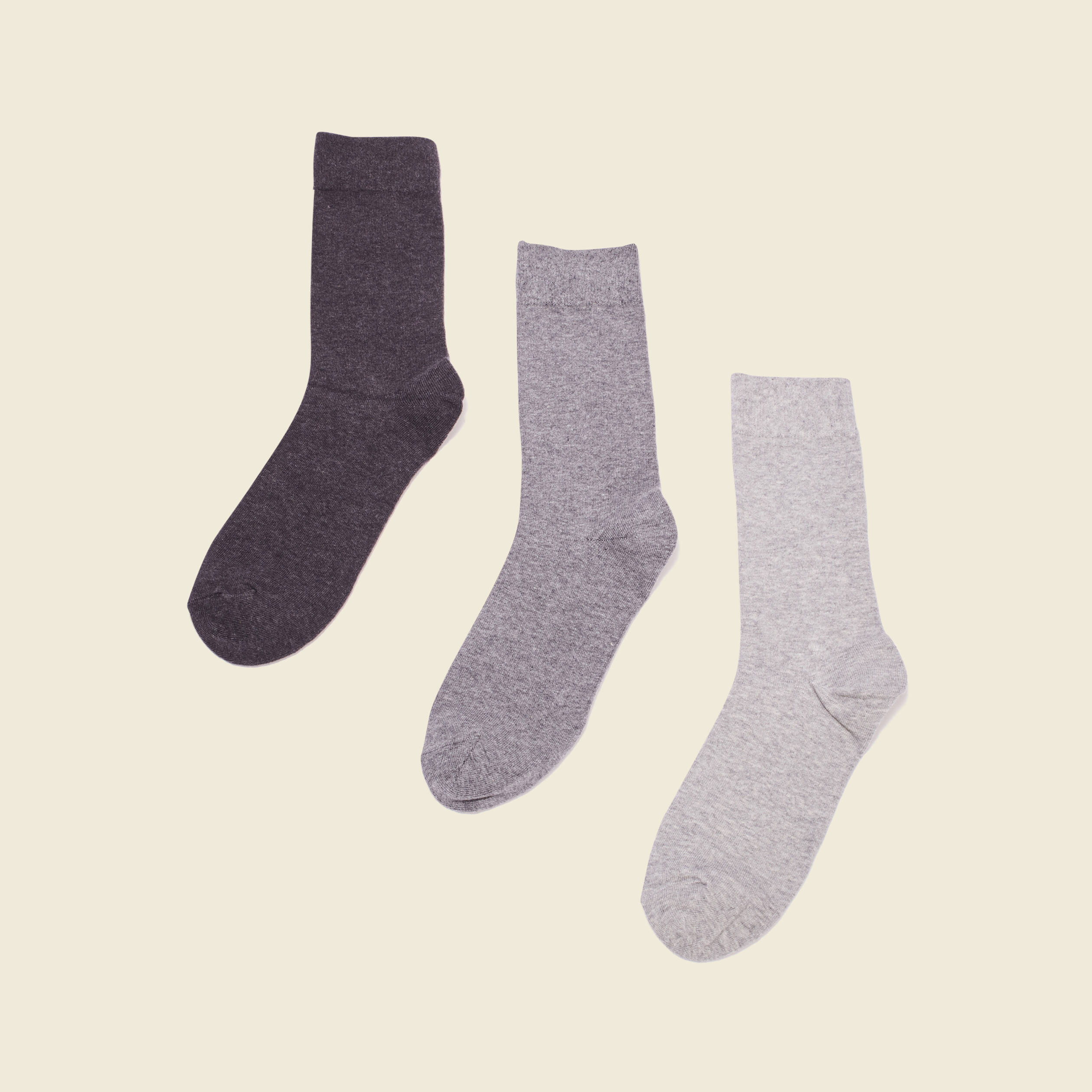 lot 3 paires de chaussettes homme unies gris clair homme Lot 3 paires de chaussettes homme unies gris clair homme