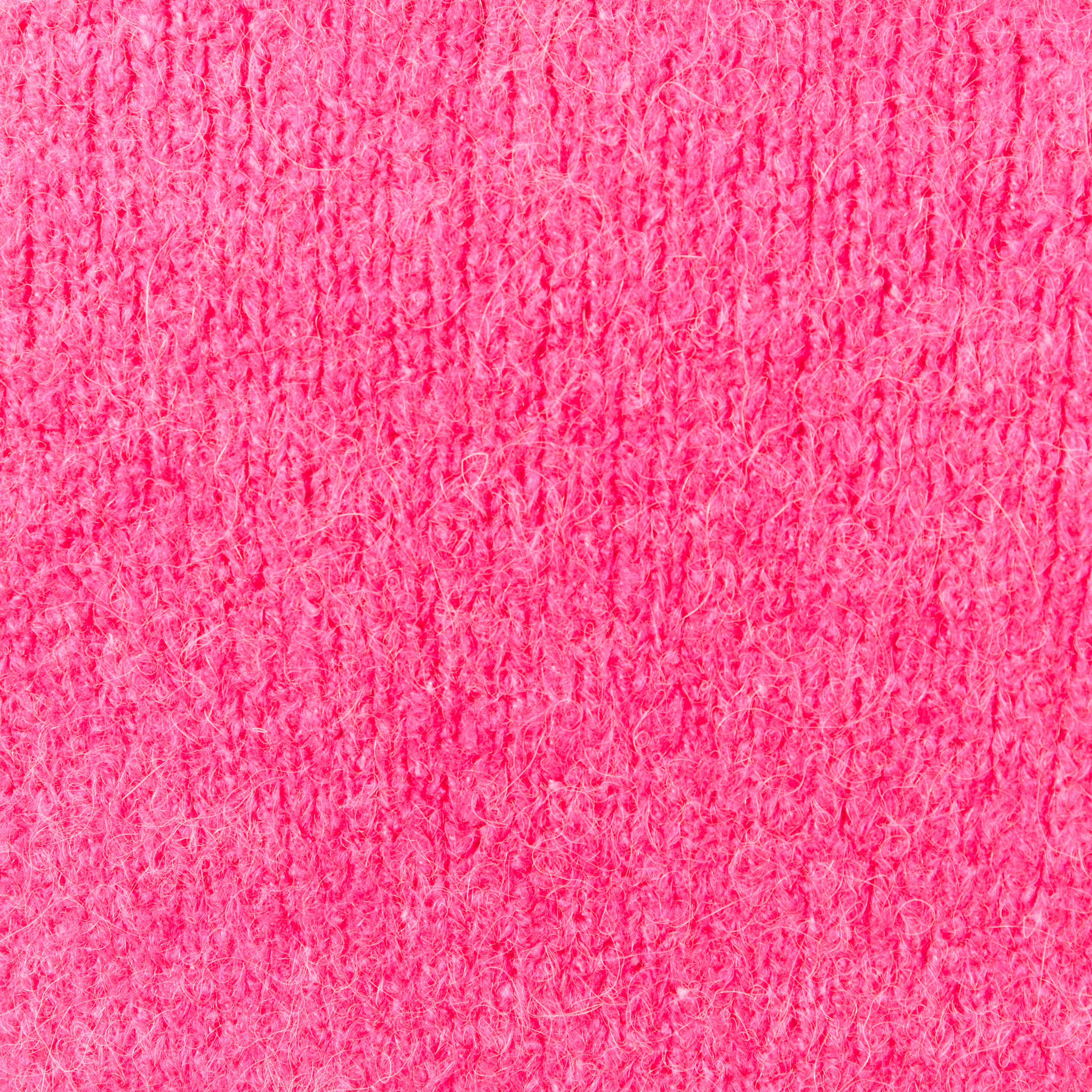 Pull manches longues col rond rose femme