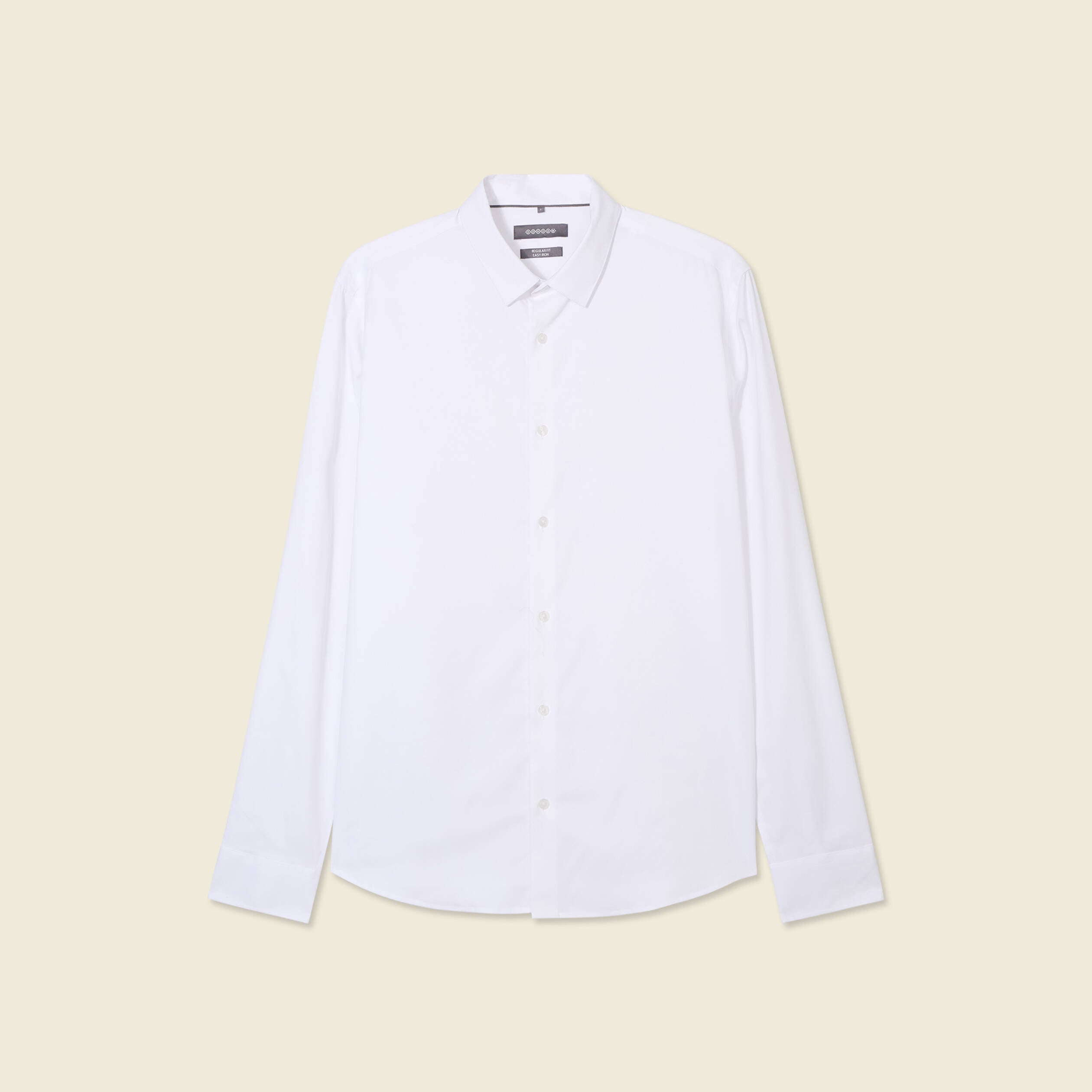 Chemise manches longues blanc homme