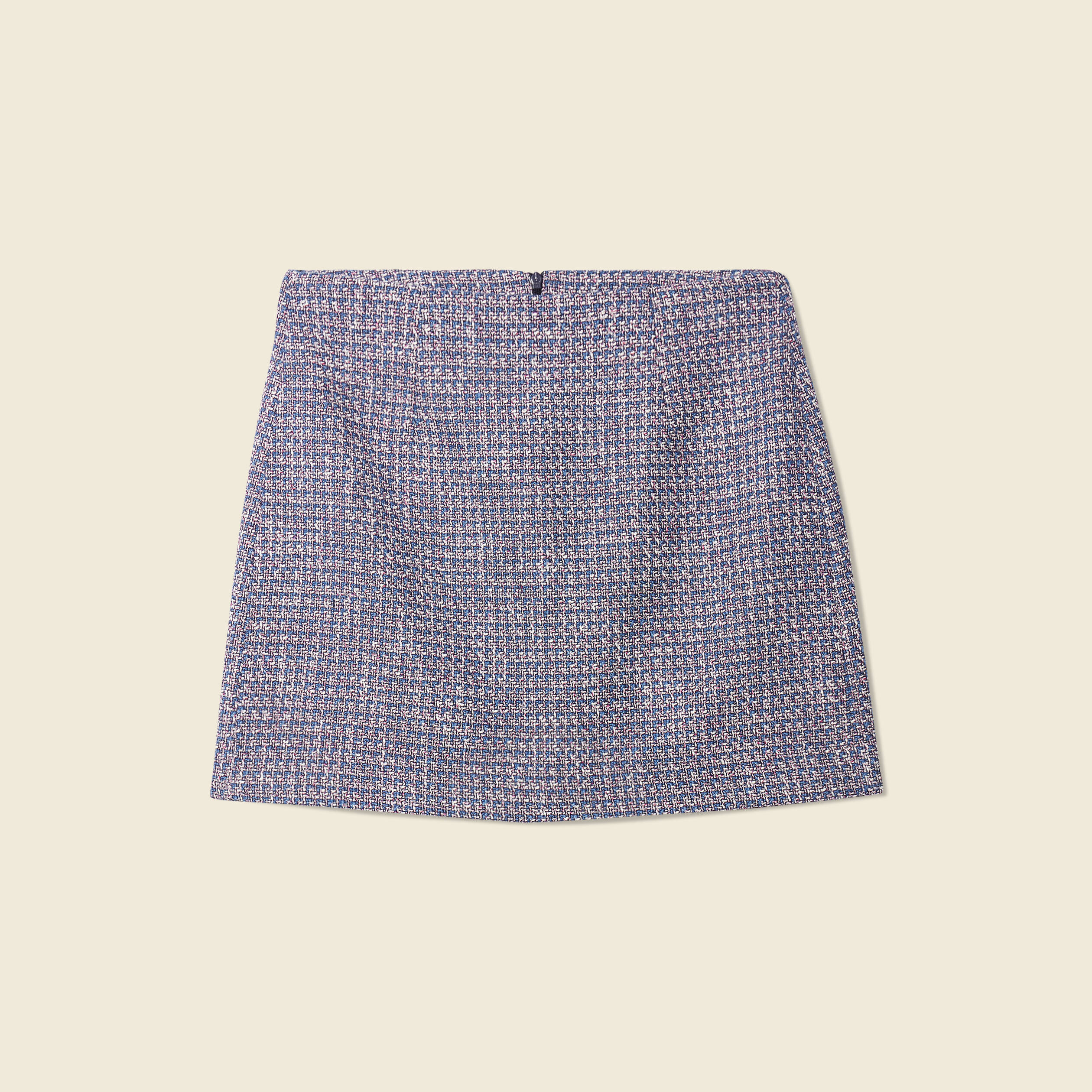 Jupe trap&egrave;ze bleu lavande femme