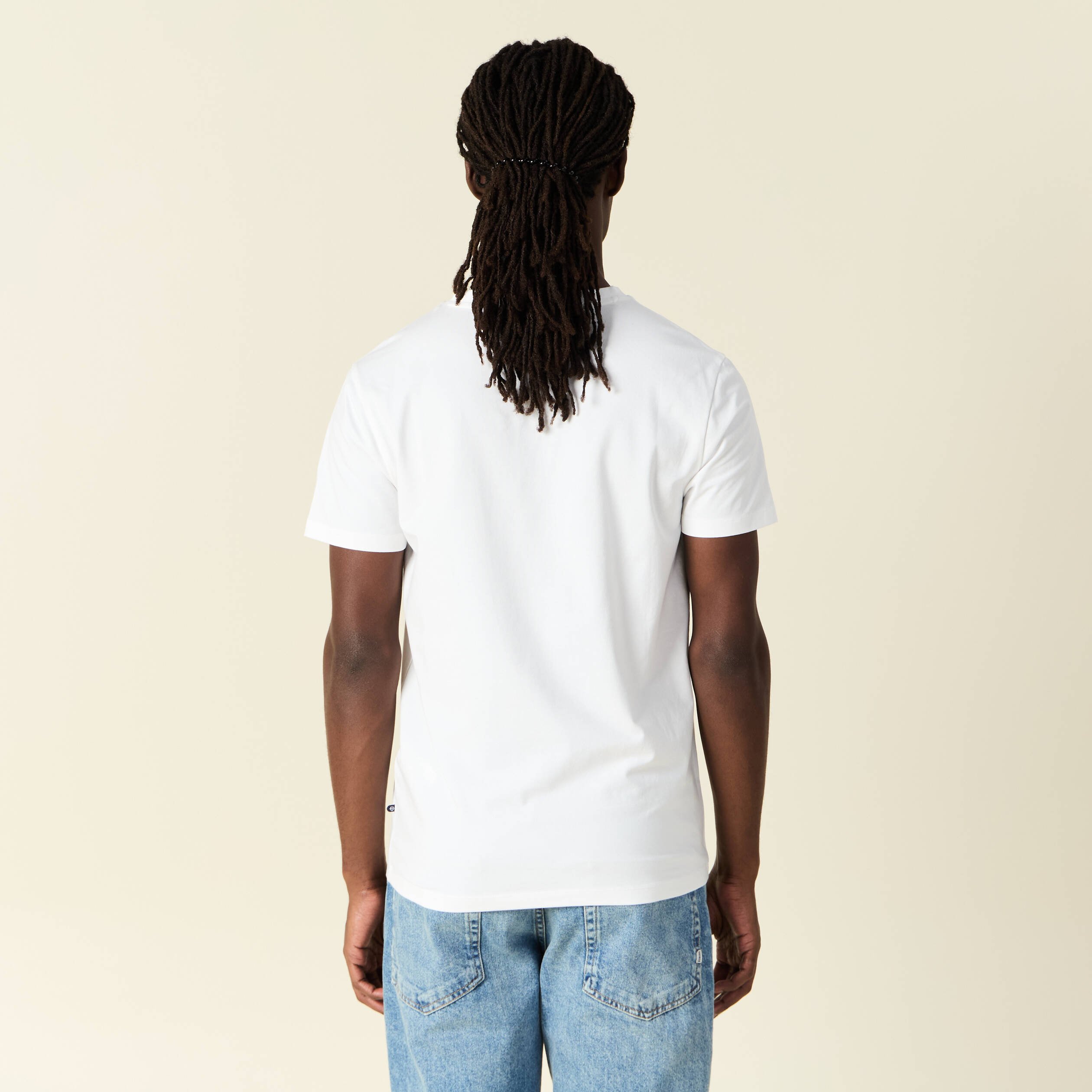 t shirt col v homme instinct blanc homme T-shirt col V homme Instinct blanc homme