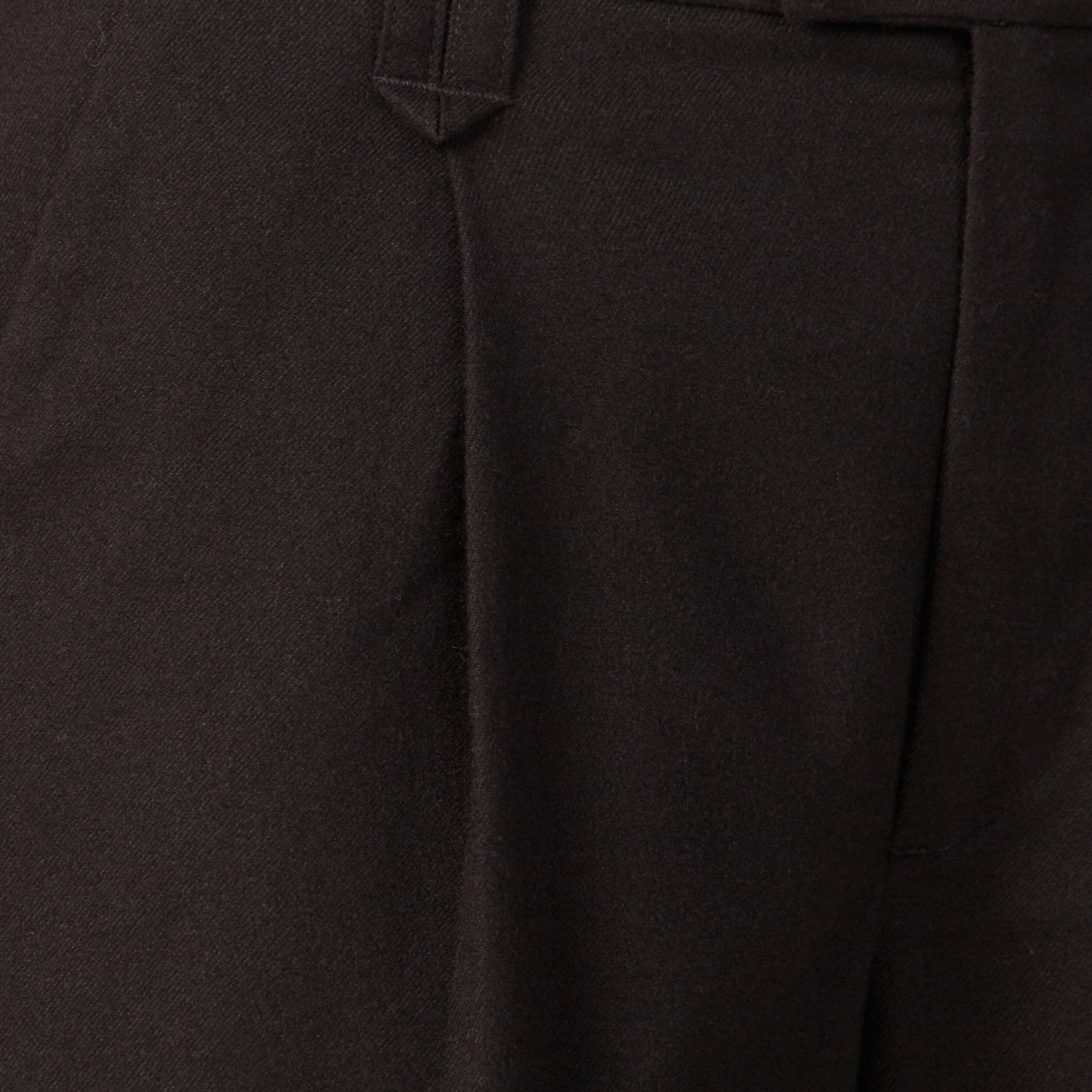 Pantalon large avec pinces noir femme