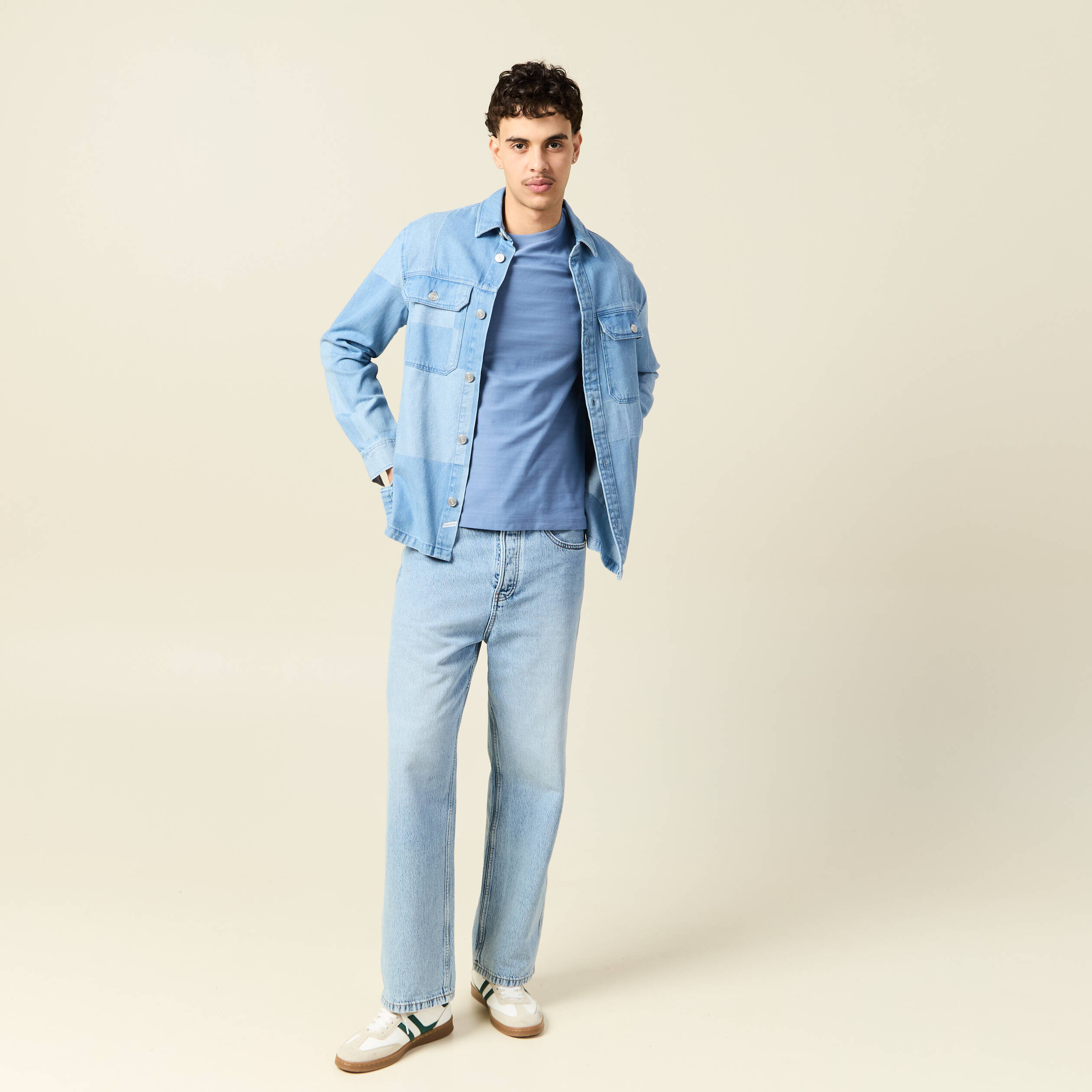 t shirt manches courtes bleu gris homme T-shirt manches courtes bleu gris homme