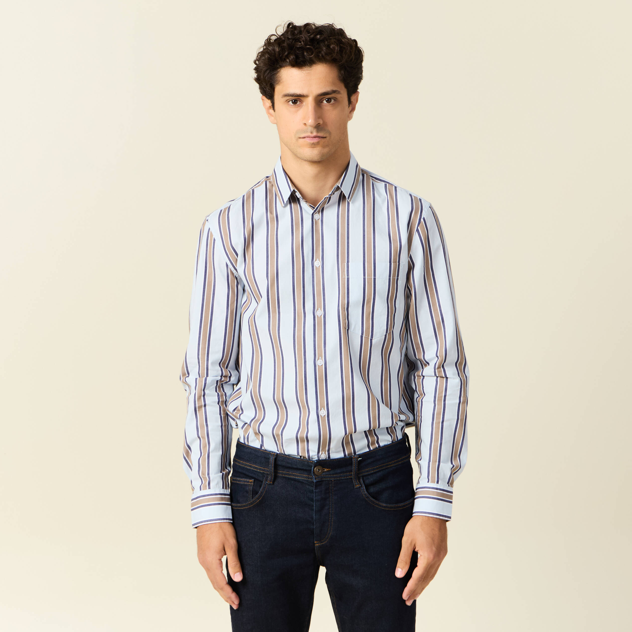 chemise manches longues bleu ciel homme Chemise manches longues bleu ciel homme