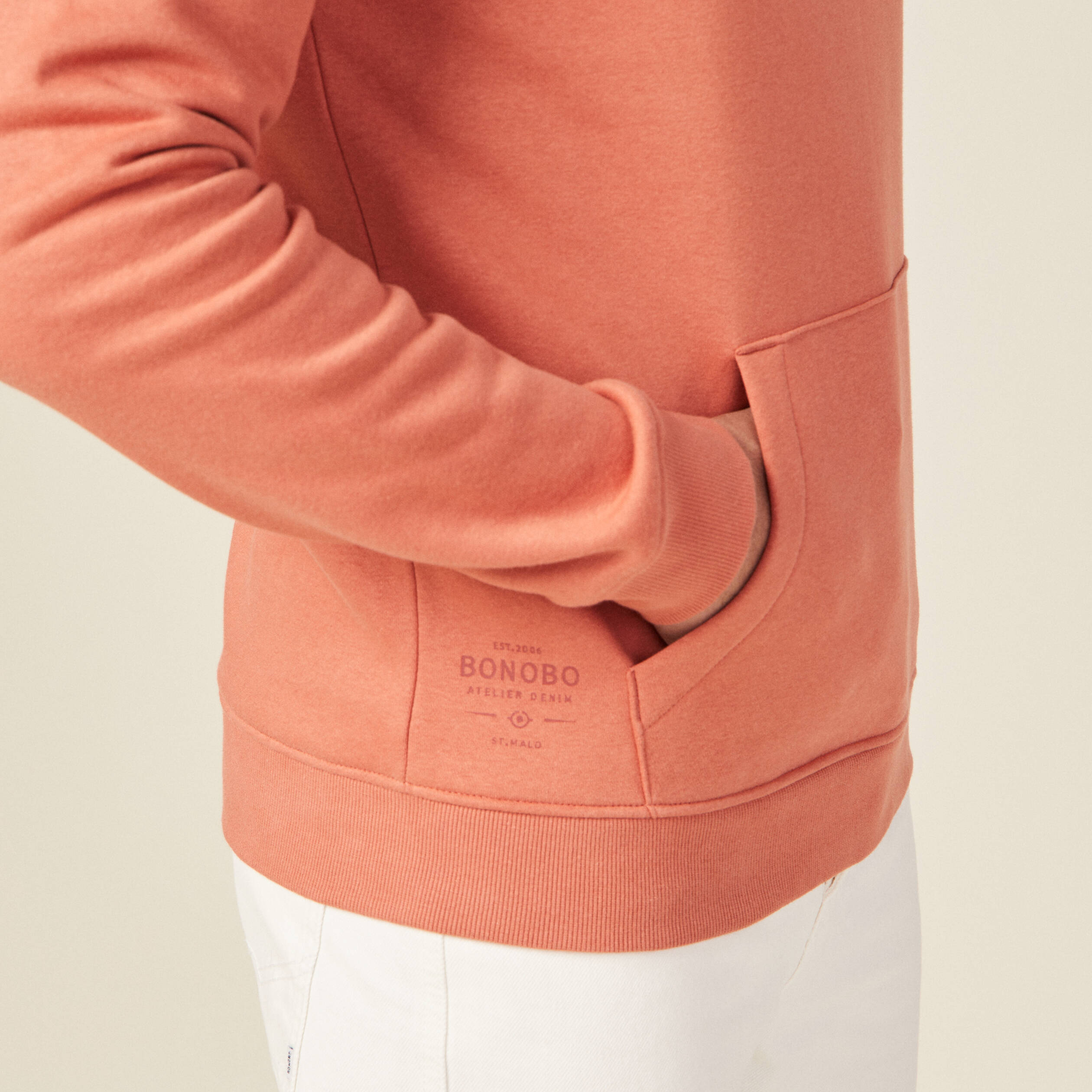 sweat manches longues rose homme Sweat manches longues rose homme