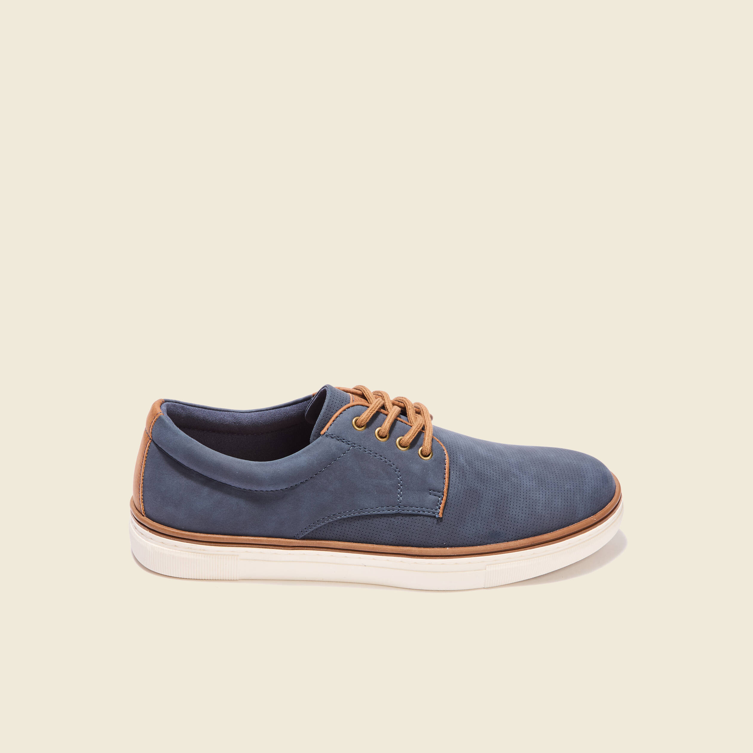 tennis plates a lacets bleu fonce homme Tennis plates à lacets bleu foncé homme