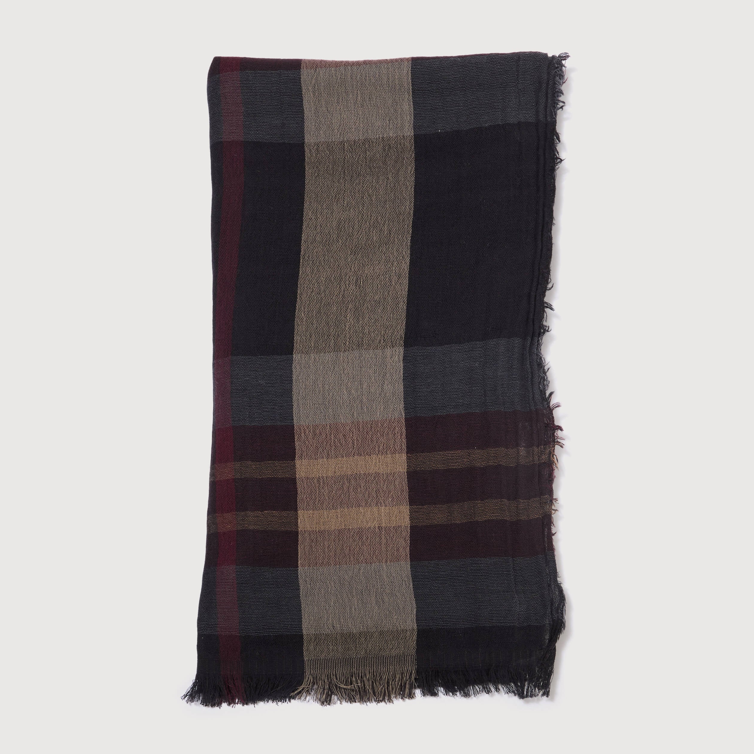 Foulard en coton noir homme