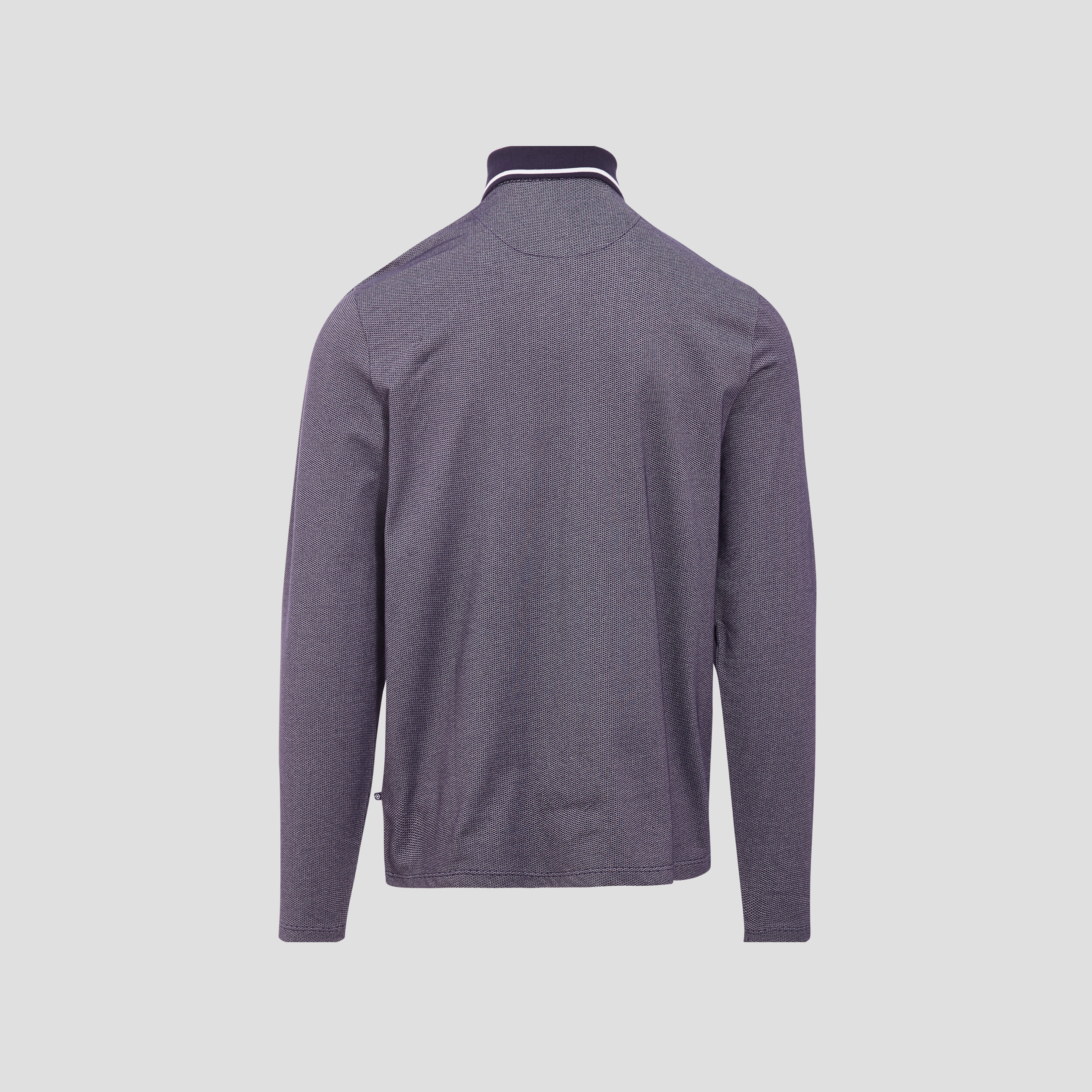 Polo manches longues bleu foncé homme