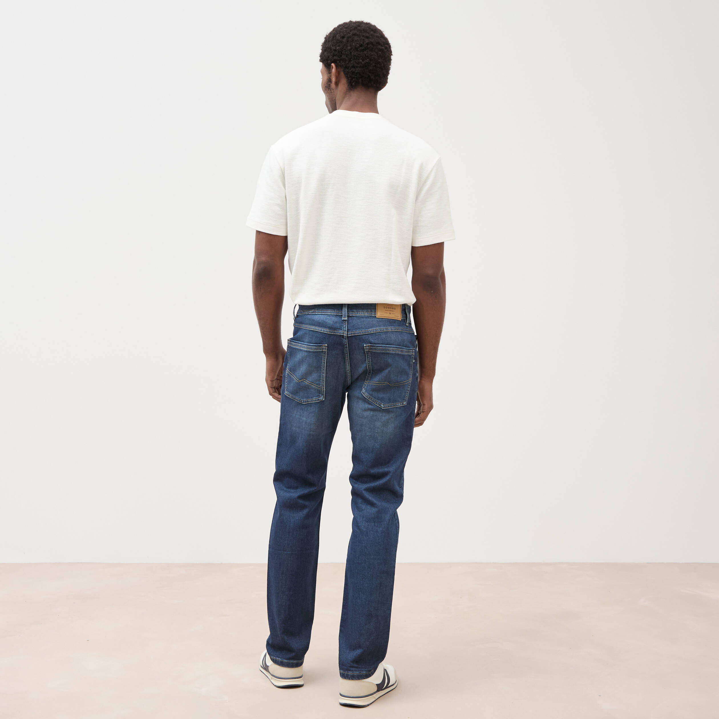 Jeans straight ultra stretch denim brut homme